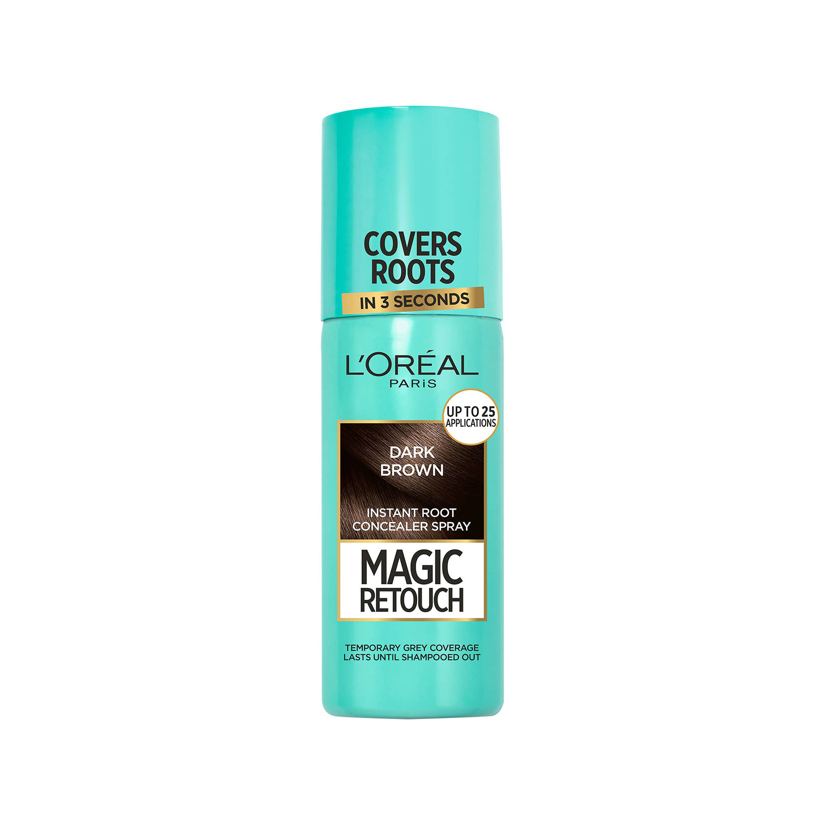 L'oreal Magic Retouch βαφή μαλλιών σε spray dark brown κατάλληλο για ρίζα μαλλιών 75ml εικόνα 1