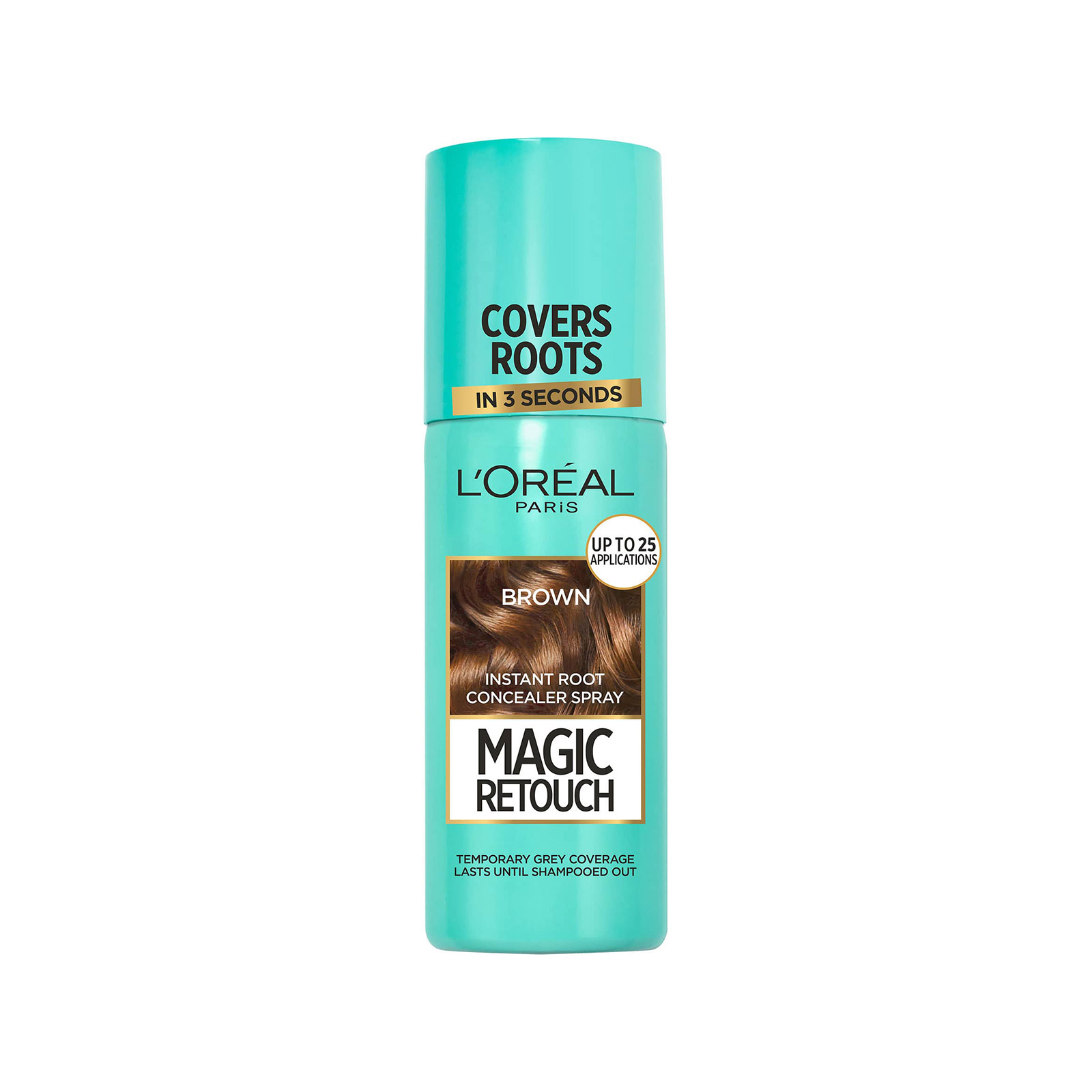 L'oreal Magic Retouch βαφή μαλλιών σε spray brown κατάλληλο για ρίζα μαλλιών 75ml εικόνα 1