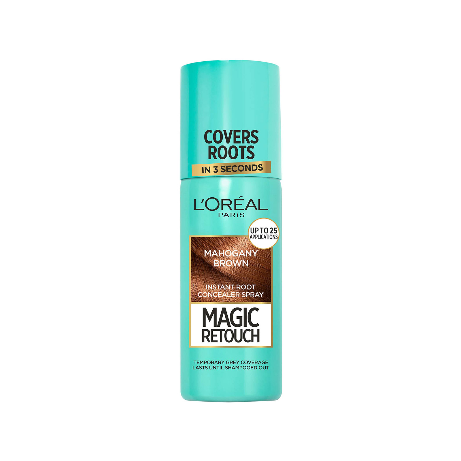 L'oreal Magic Retouch βαφή μαλλιών σε spray mahogany brown κατάλληλο για ρίζα μαλλιών 75ml εικόνα 1