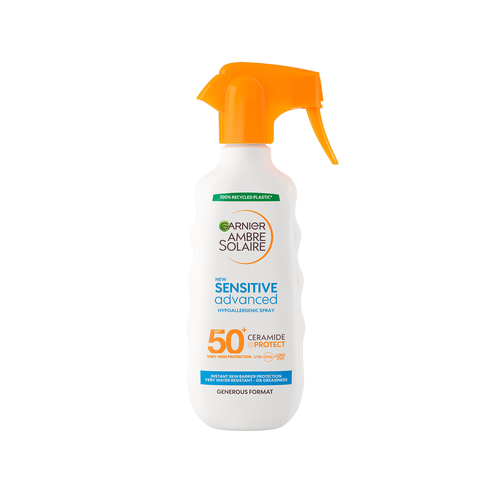 Garnier Ambre Solaire Advanced Sensitive αντηλιακό spray SPF50+ 270ml εικόνα 1