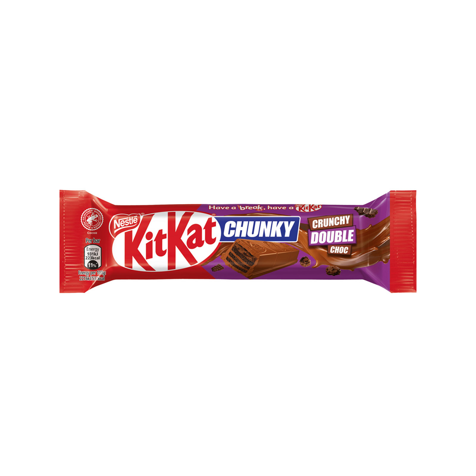 Kitkat Chunky chocolate crunchy double choc 42g image 1