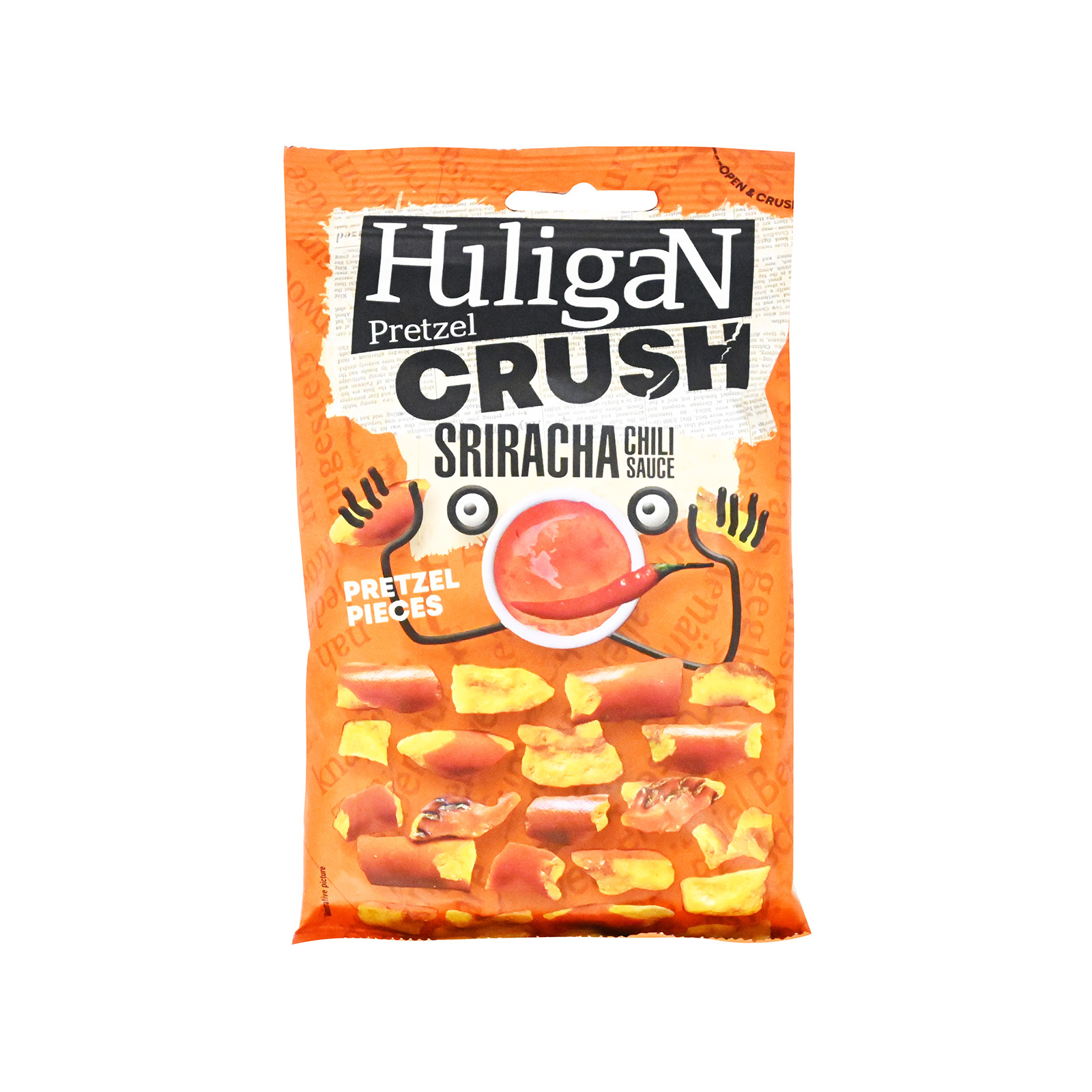 The Bakers Huligan crush pretzel κομματάκια spiracha chilli sauce 65g εικόνα 1