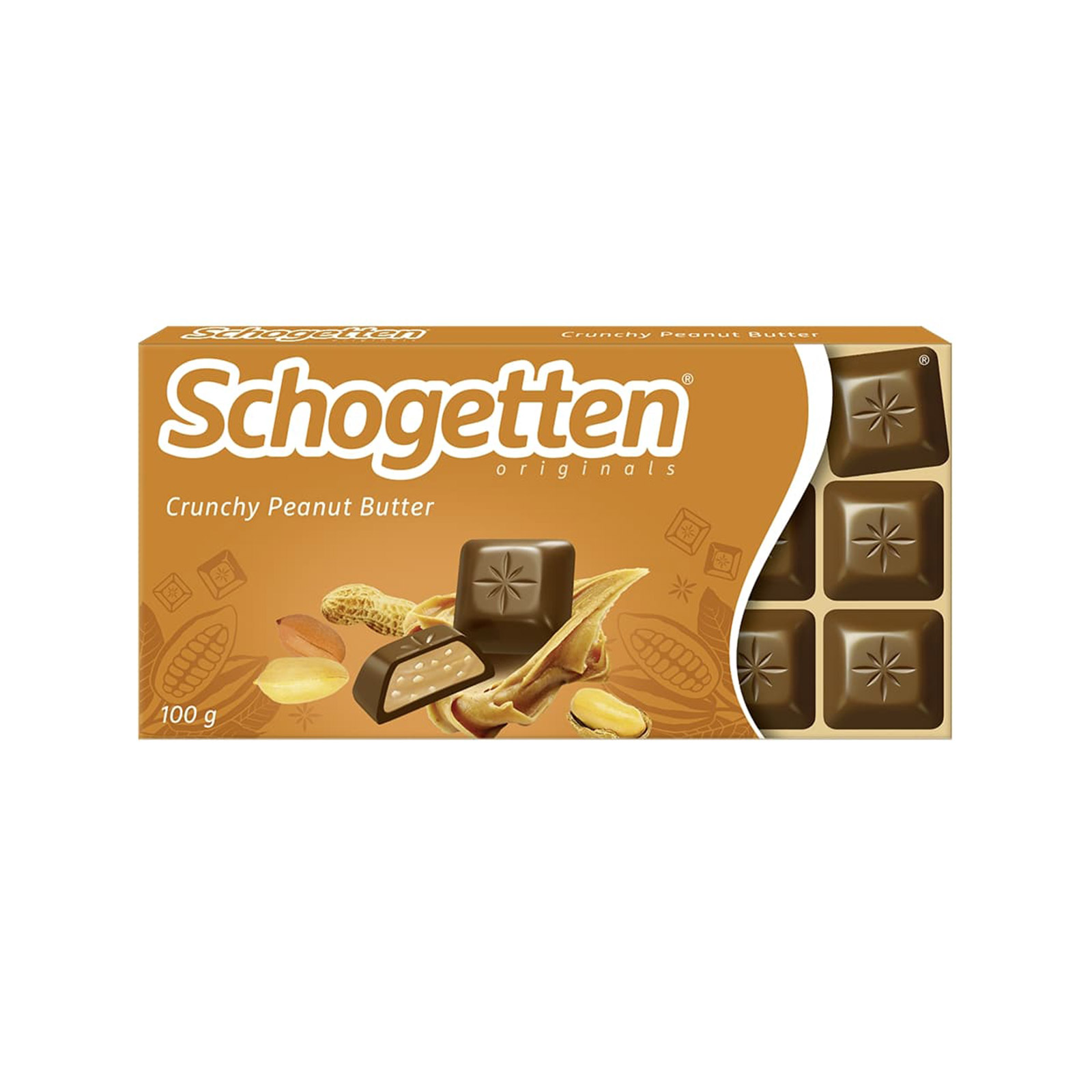 Schogetten σοκολάτα γάλακτος crunchy peanut butter 100g εικόνα 1