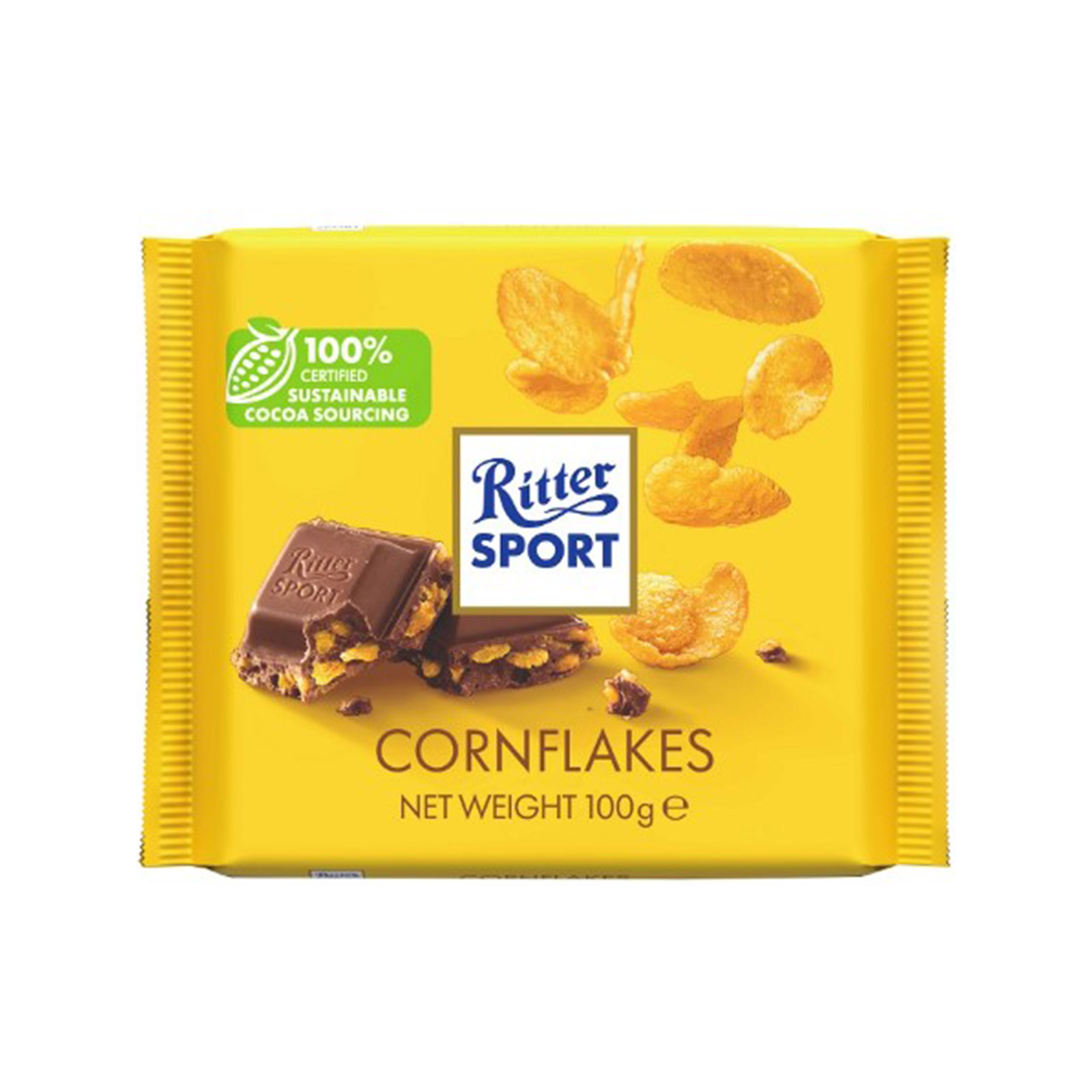 Ritter Sport σοκολάτα γάλακτος cornflakes 100g εικόνα 1