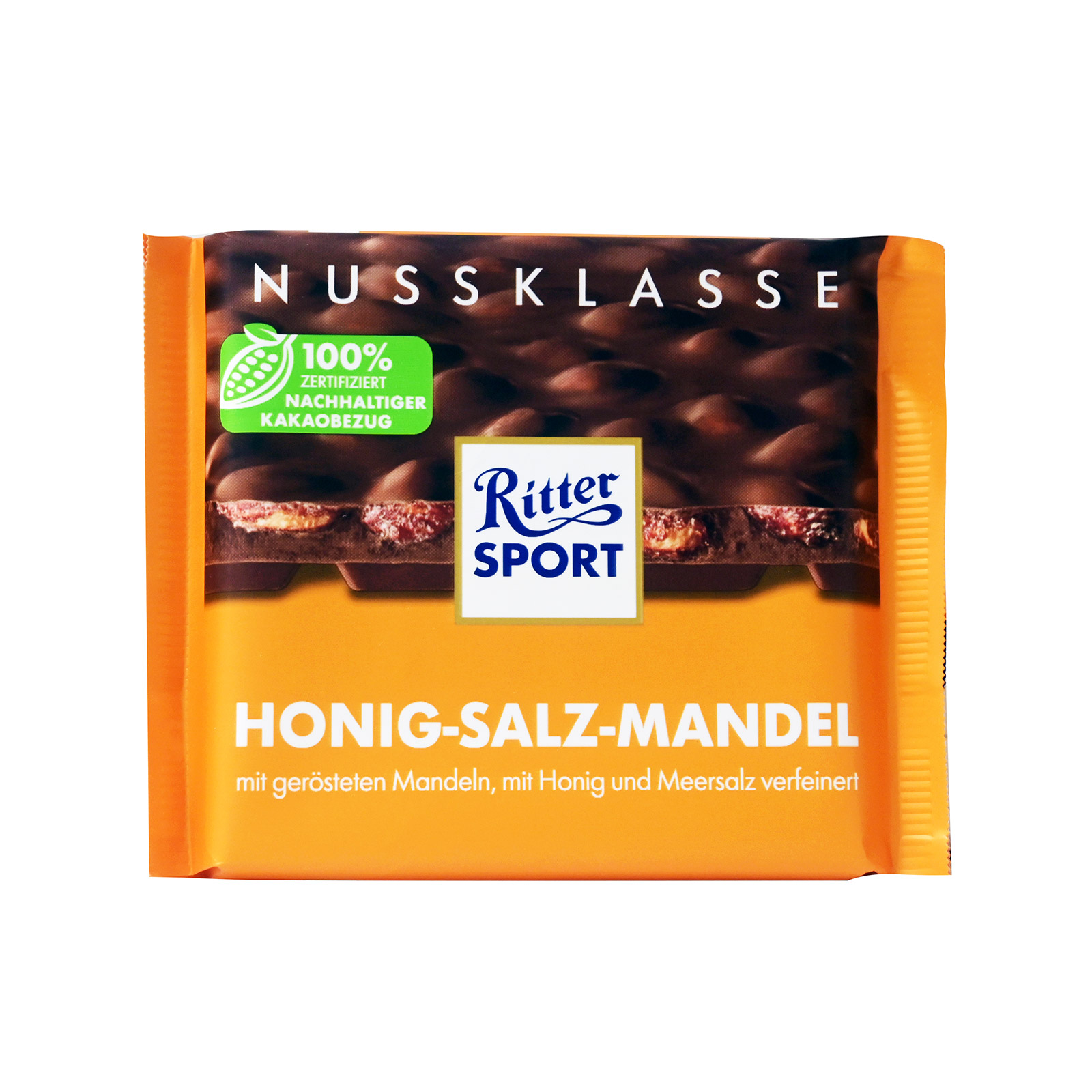 Ritter σοκολάτα γάλακτος salted almond 100g εικόνα 1