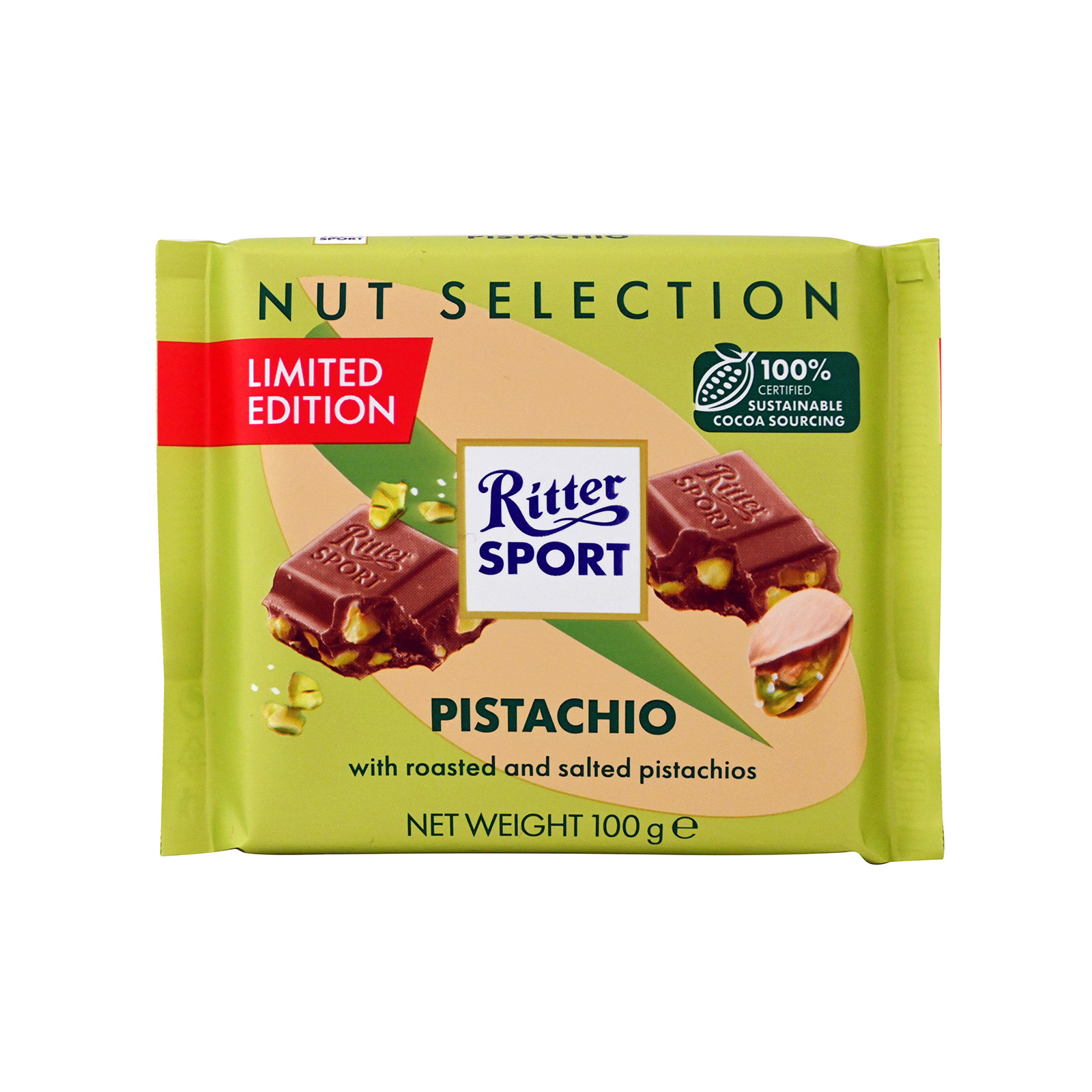 Ritter Sport σοκολάτα γάλακτος pistachio 100g εικόνα 1