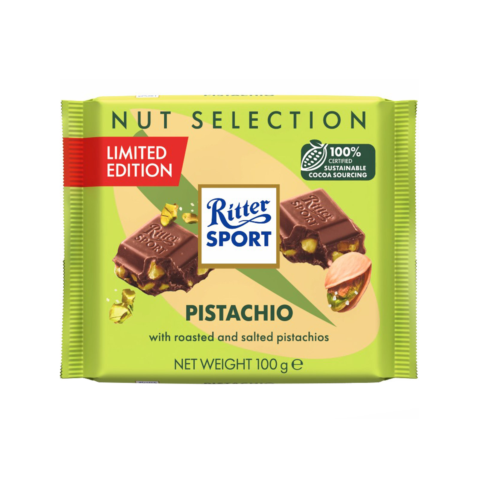 Ritter Sport milk chocolate pistachio 100g image 1