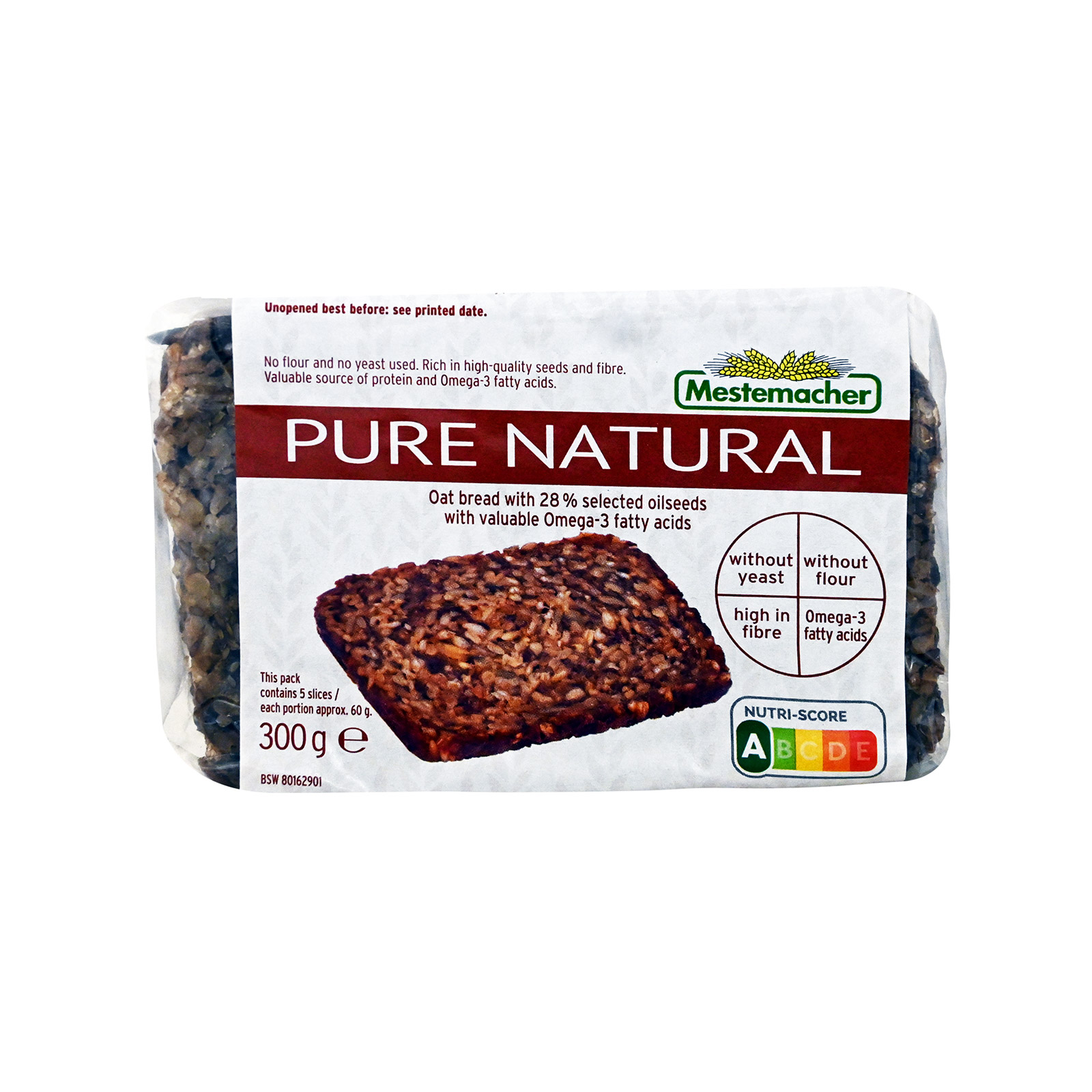 Mestemacher ψωμί natural 300g εικόνα 1