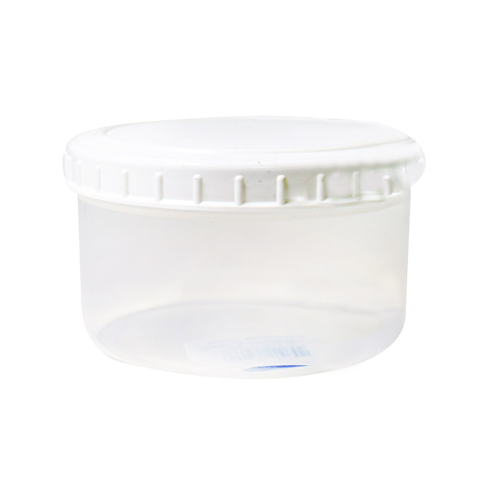 Gies 1030 food container round plastic with white lid 350 Ml image 1
