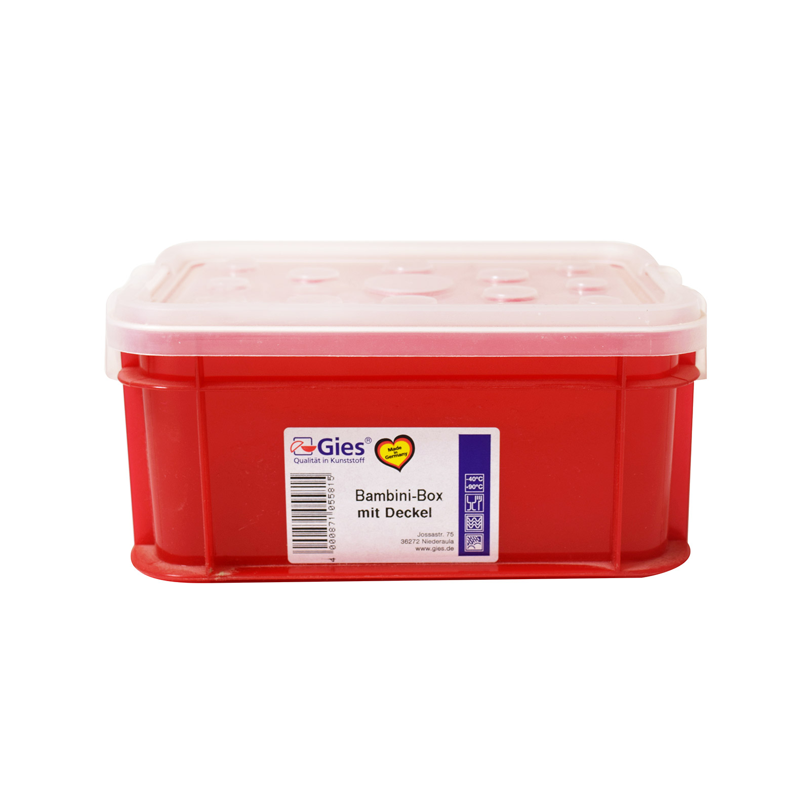 Gies 5581 δοχείο φαγητού κόκκινο εικόνα 1