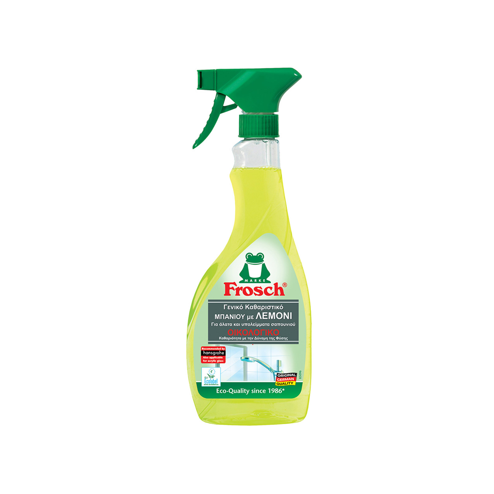 Frosch spray καθαριστικό μπάνιου λεμόνι 500ml εικόνα 1
