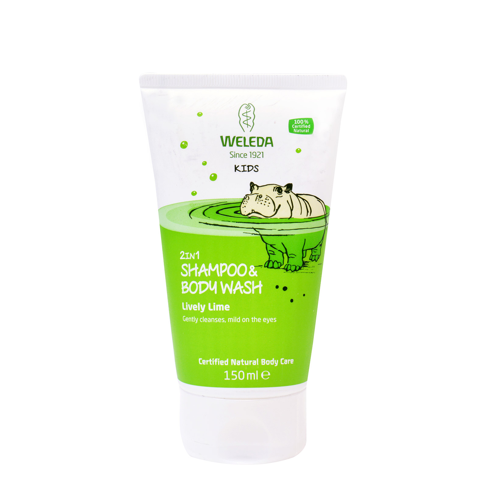Weleda Kids σαμπουάν & αφρόλουτρο παιδικό lively lime 150ml εικόνα 1