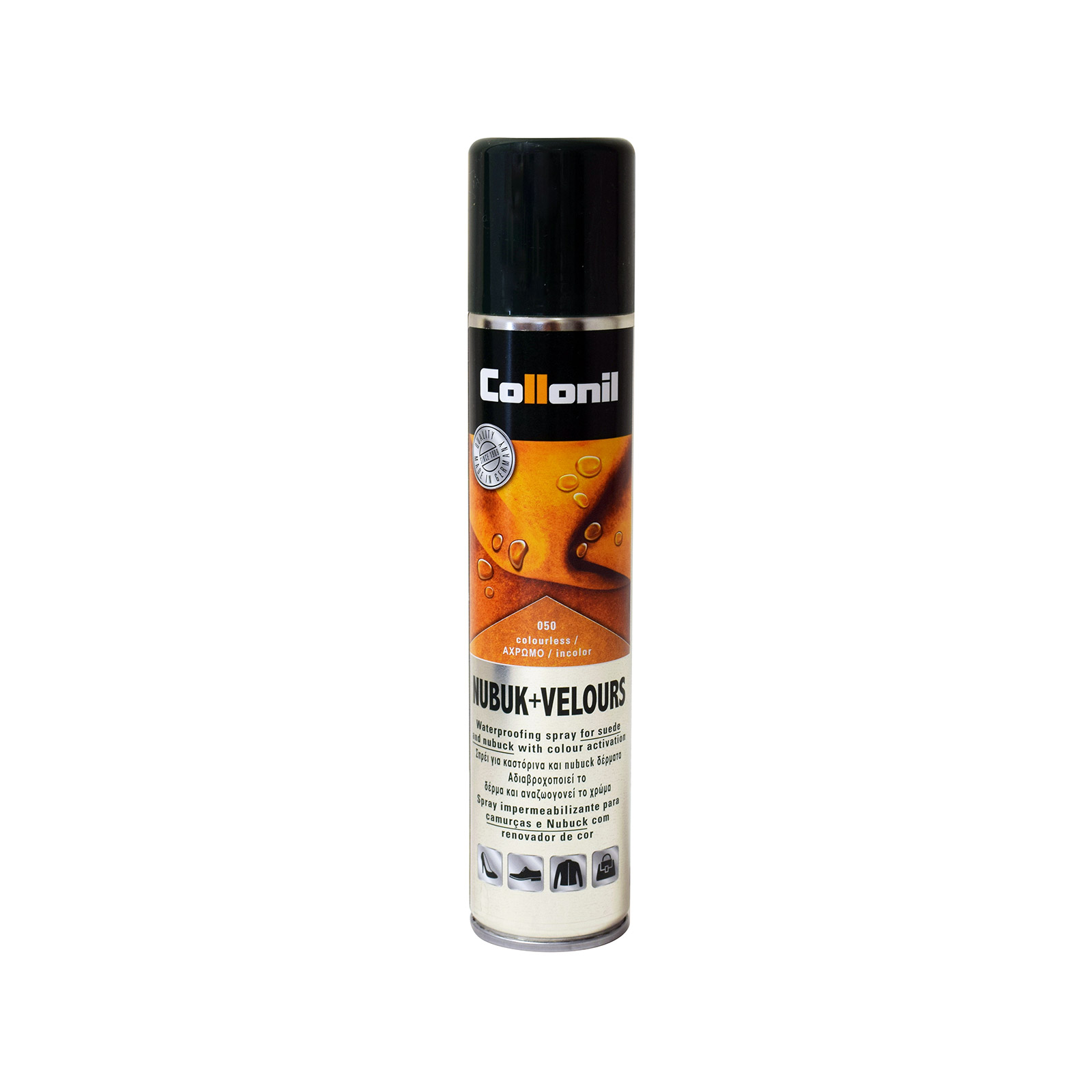 Collonil spray αδιαβροχοποίησης αχρωμο, για καστόρινα & nubuck δέρματα 200ml εικόνα 1
