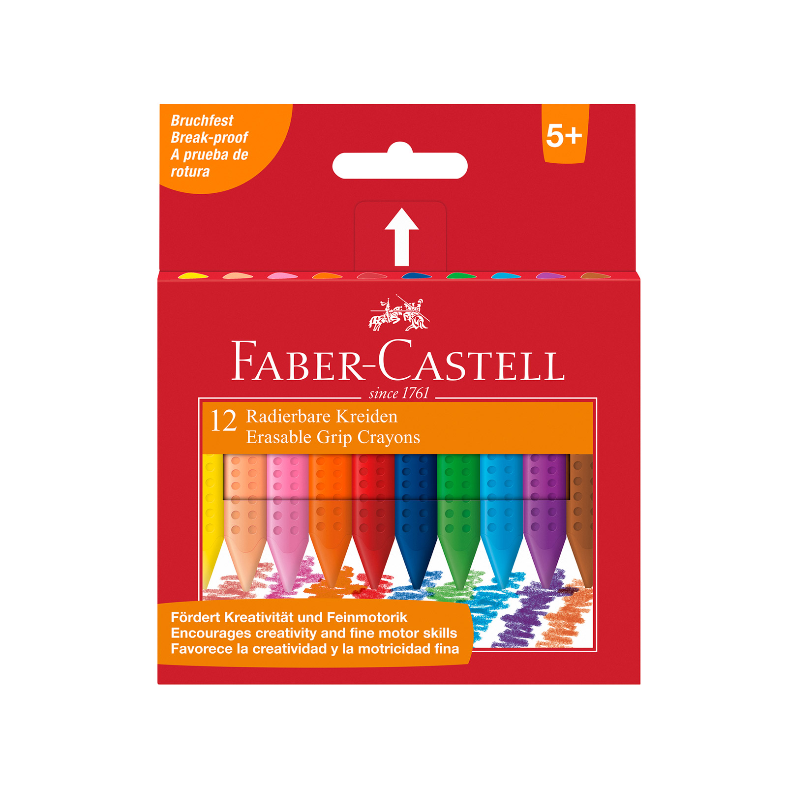 Faber Castell 122520 erasable κηρομπογιές 12 τεμαχίων εικόνα 1