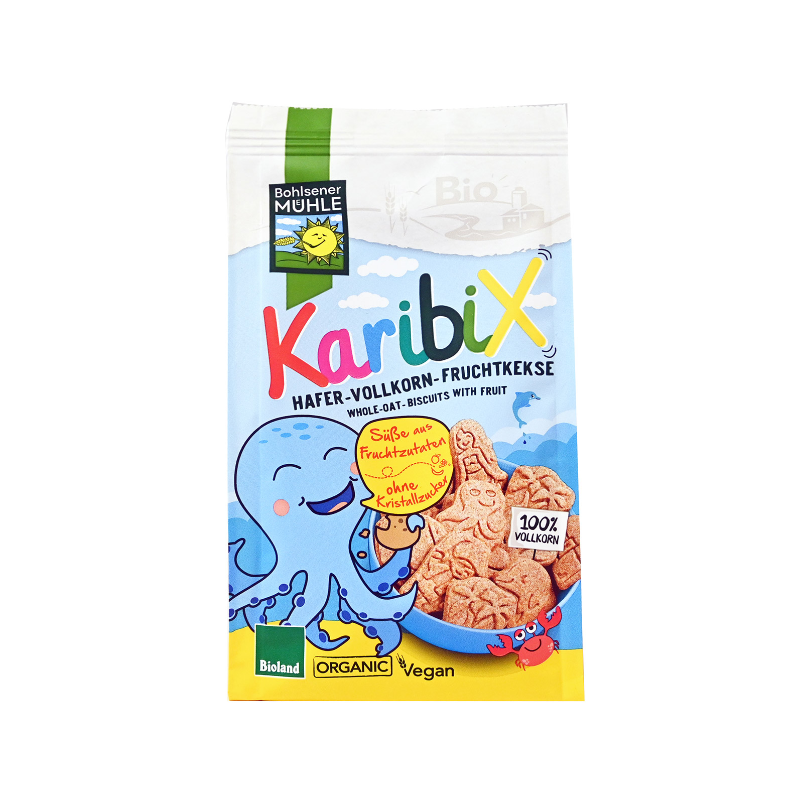Karibix μπισκότα βρώμης με φρούτα 125g εικόνα 1