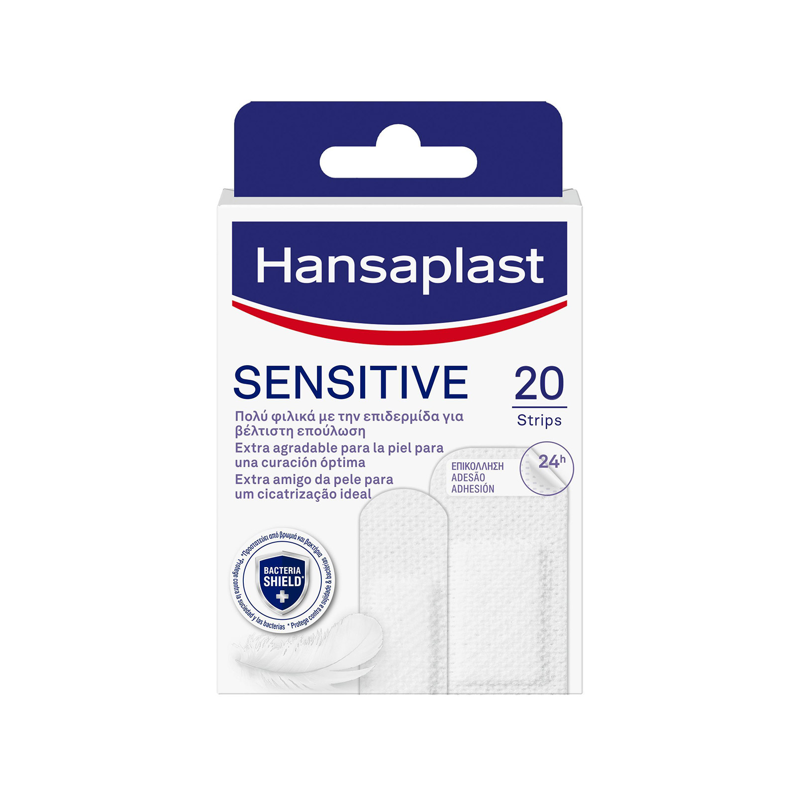 Hansaplast επιδεσμικά sensitive 20τεμ εικόνα 1