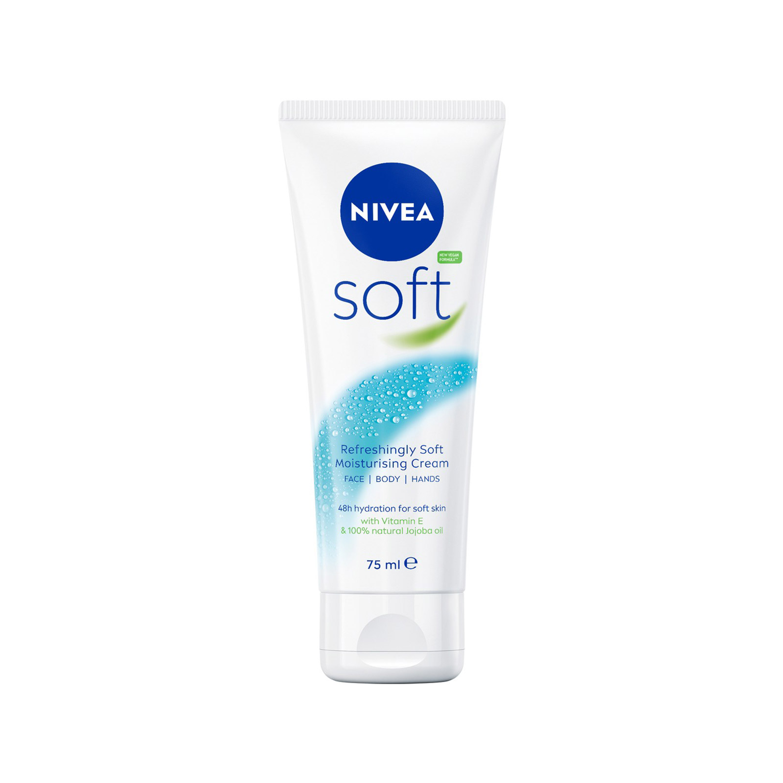 Nivea Soft ενυδατική κρέμα προσώπου, σώματος, χεριών 75ml εικόνα 1