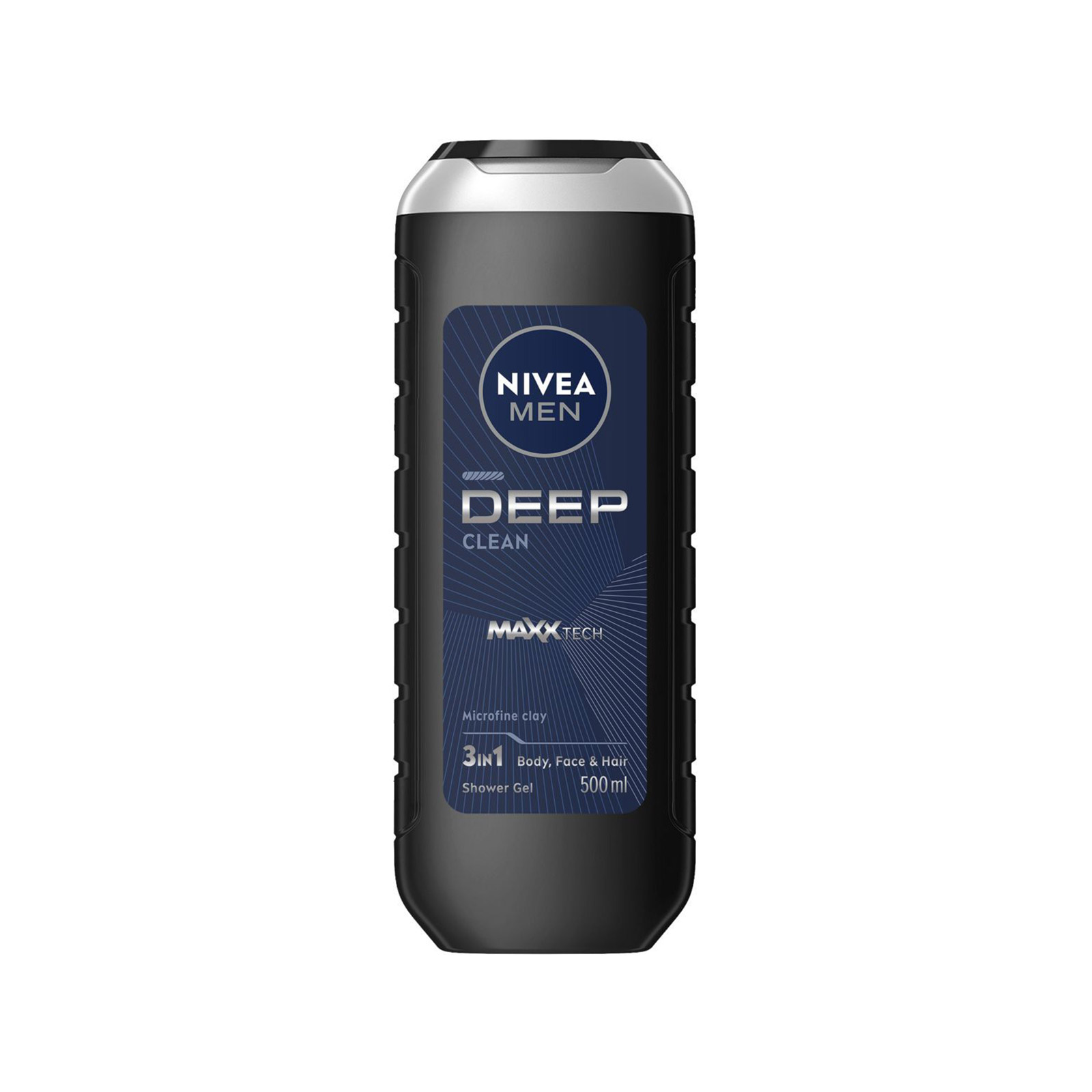 Nivea Men/ Deep αφρόλουτρο για σώμα, πρόσωπο & μαλλιά αντρικό 500ml εικόνα 1