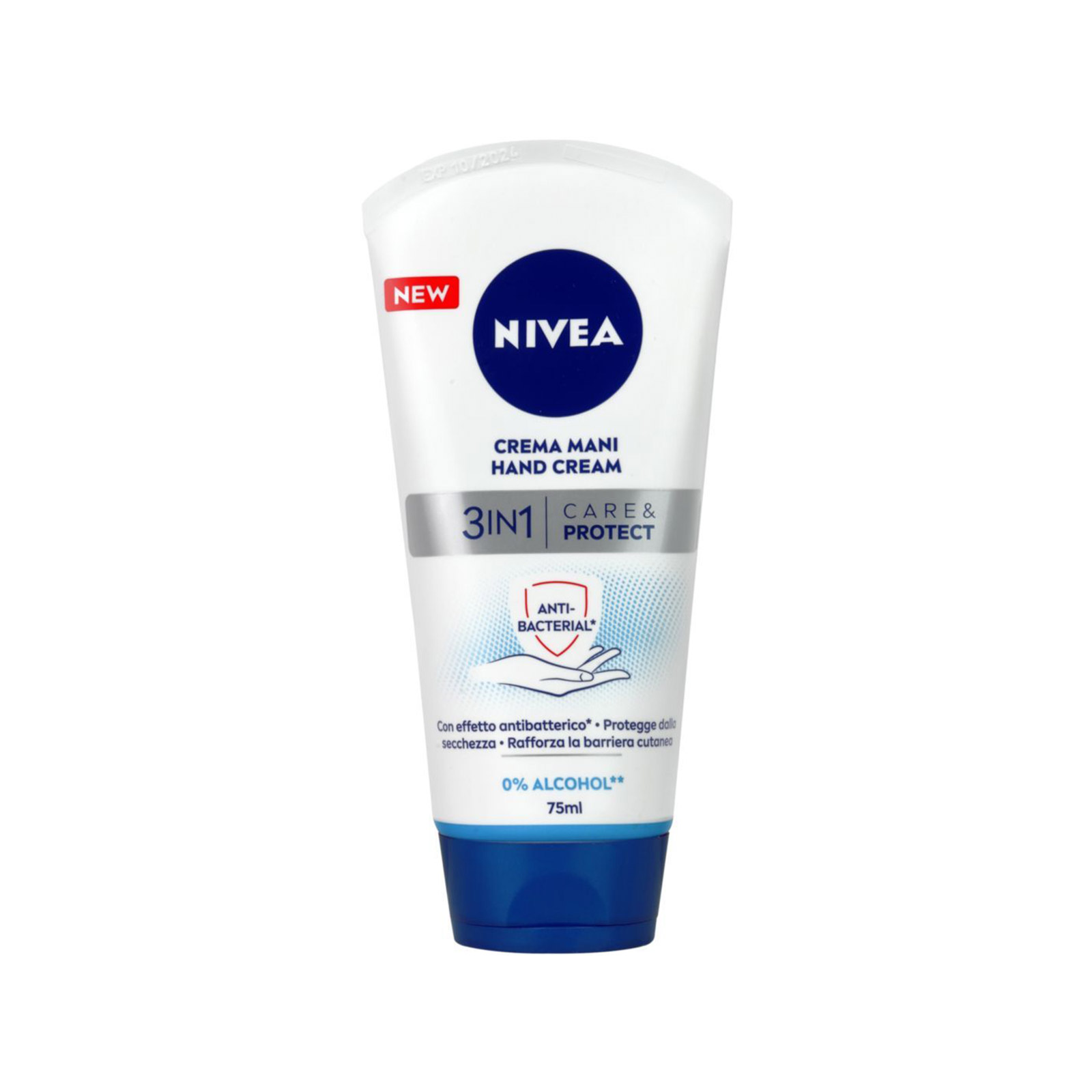 Nivea 3 in 1 care & protect κρέμα χεριών 75ml εικόνα 1