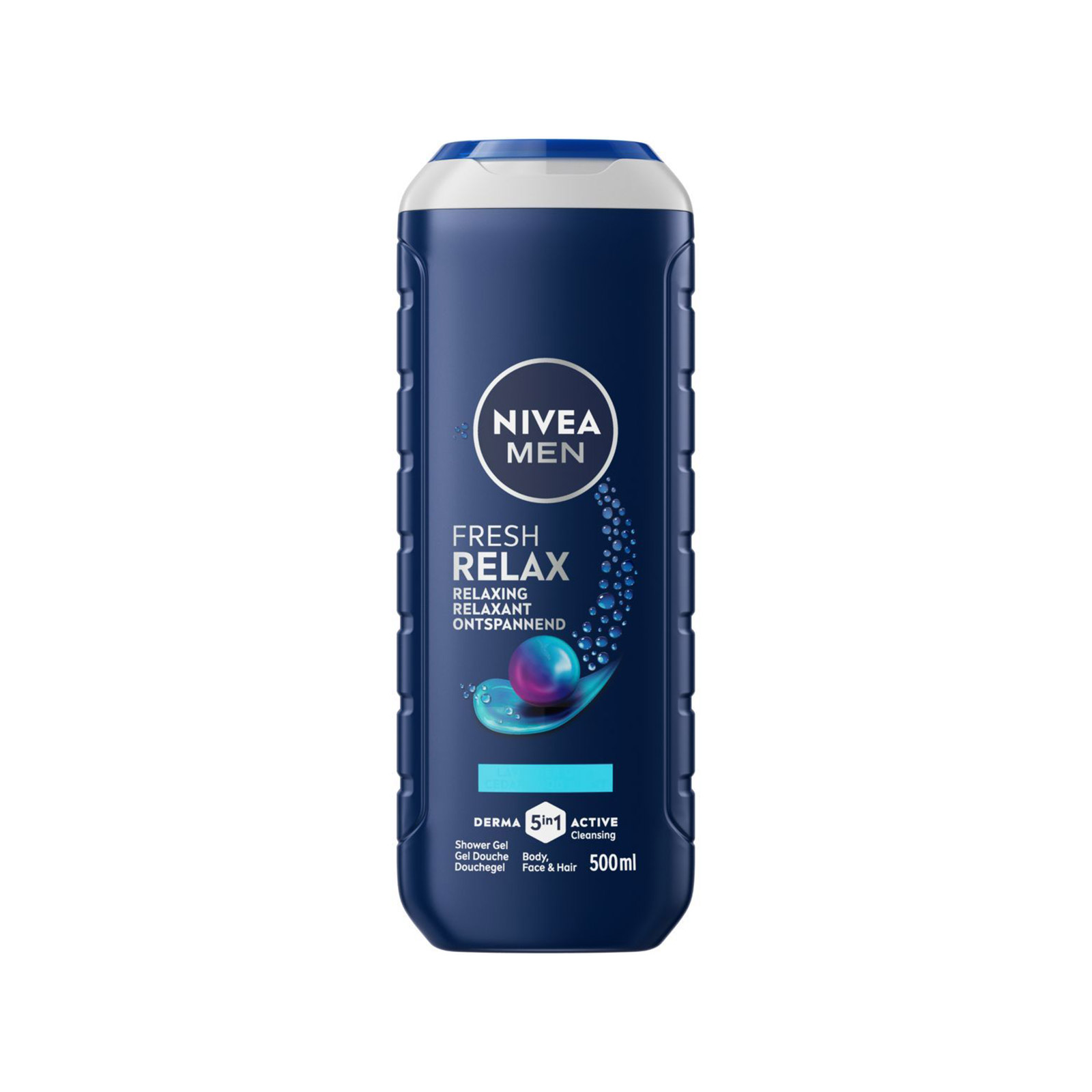 Nivea Men total relax 3 in 1 αφρόλουτρο για σώμα, πρόσωπο & μαλλιά 500ml εικόνα 1