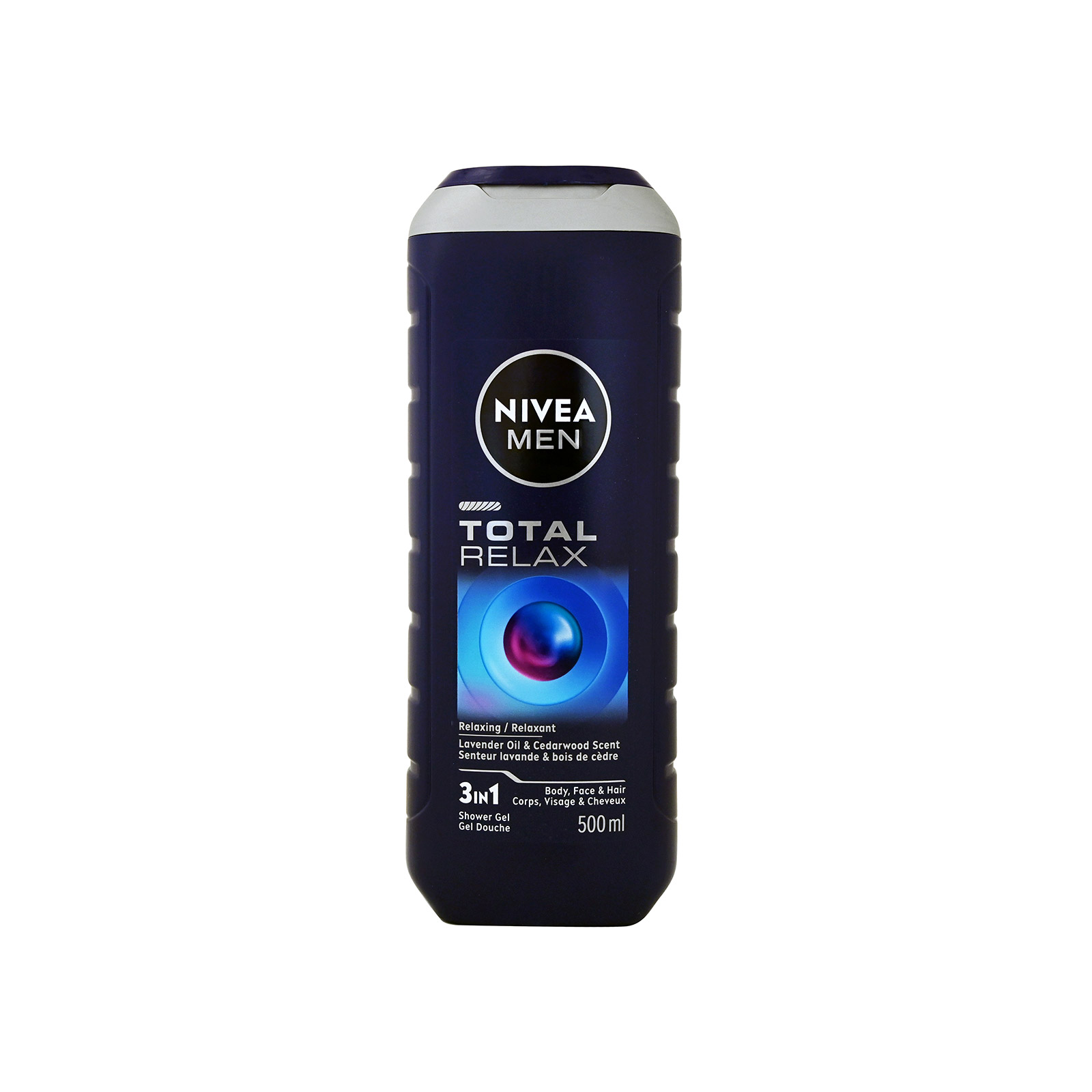 Nivea Men total relax 3 in 1 αφρόλουτρο για σώμα, πρόσωπο & μαλλιά 500ml εικόνα 1