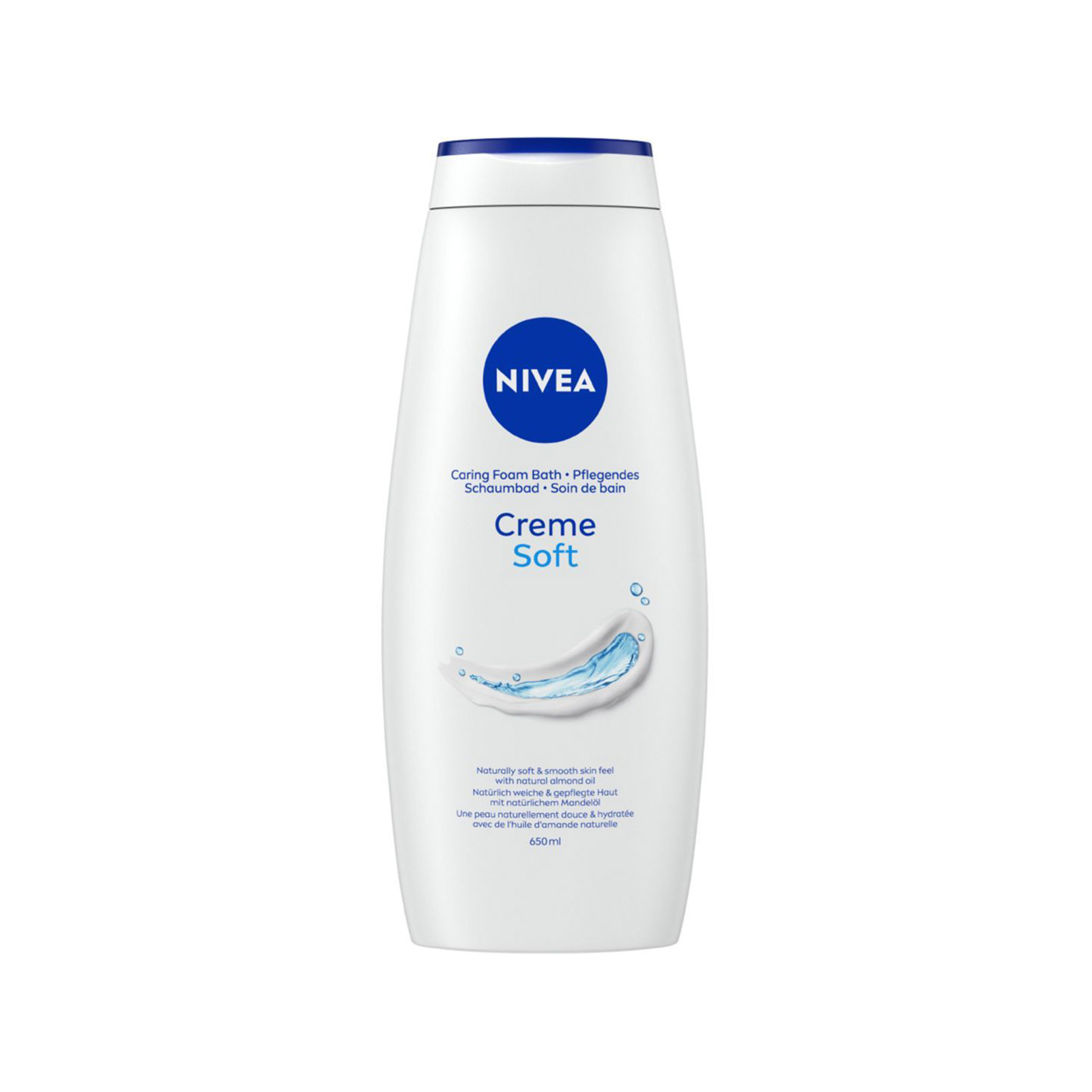 Nivea Creme soft αφρόλουτρο 650ml εικόνα 1