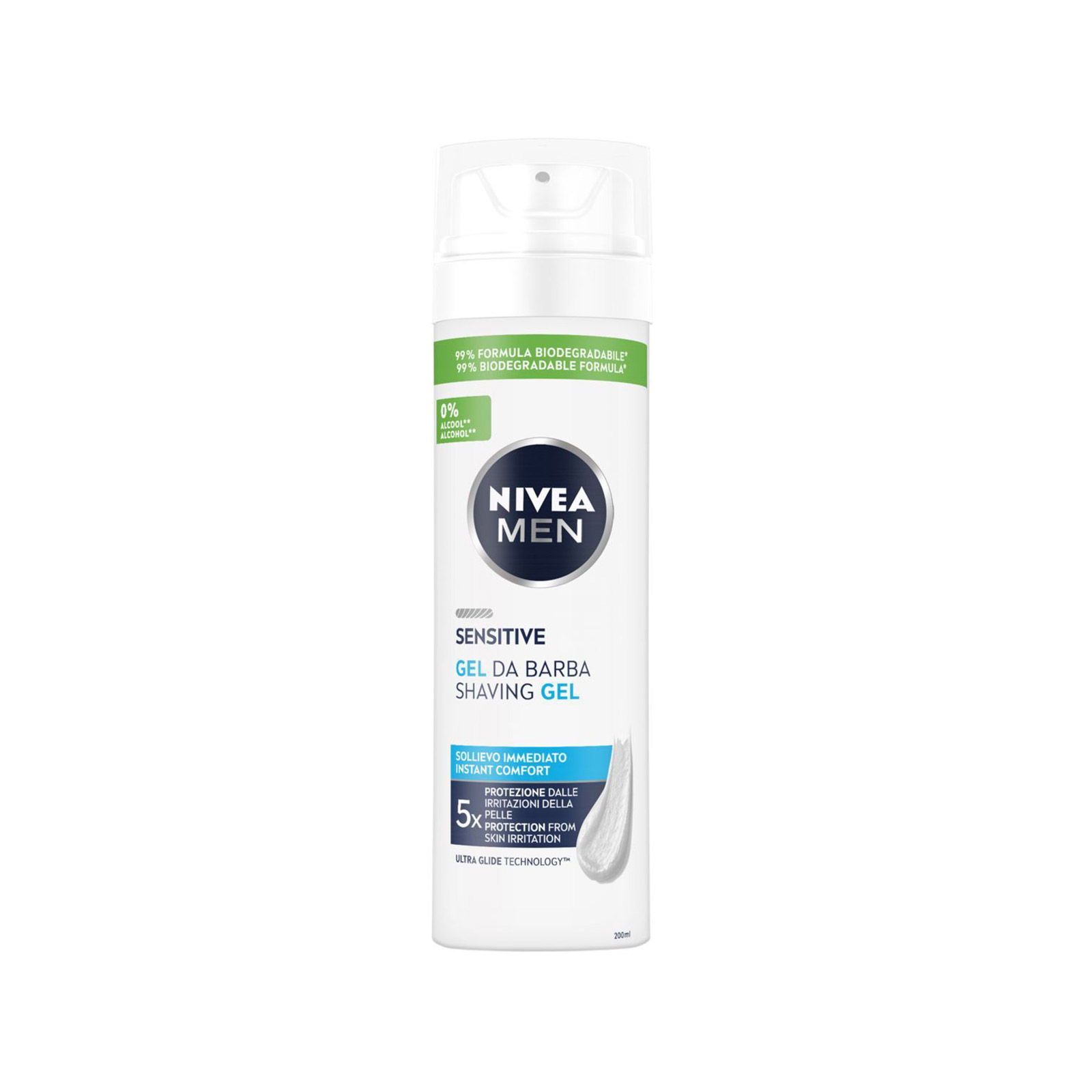 Nivea gel ξυρίσματος sensitive 200ml εικόνα 1
