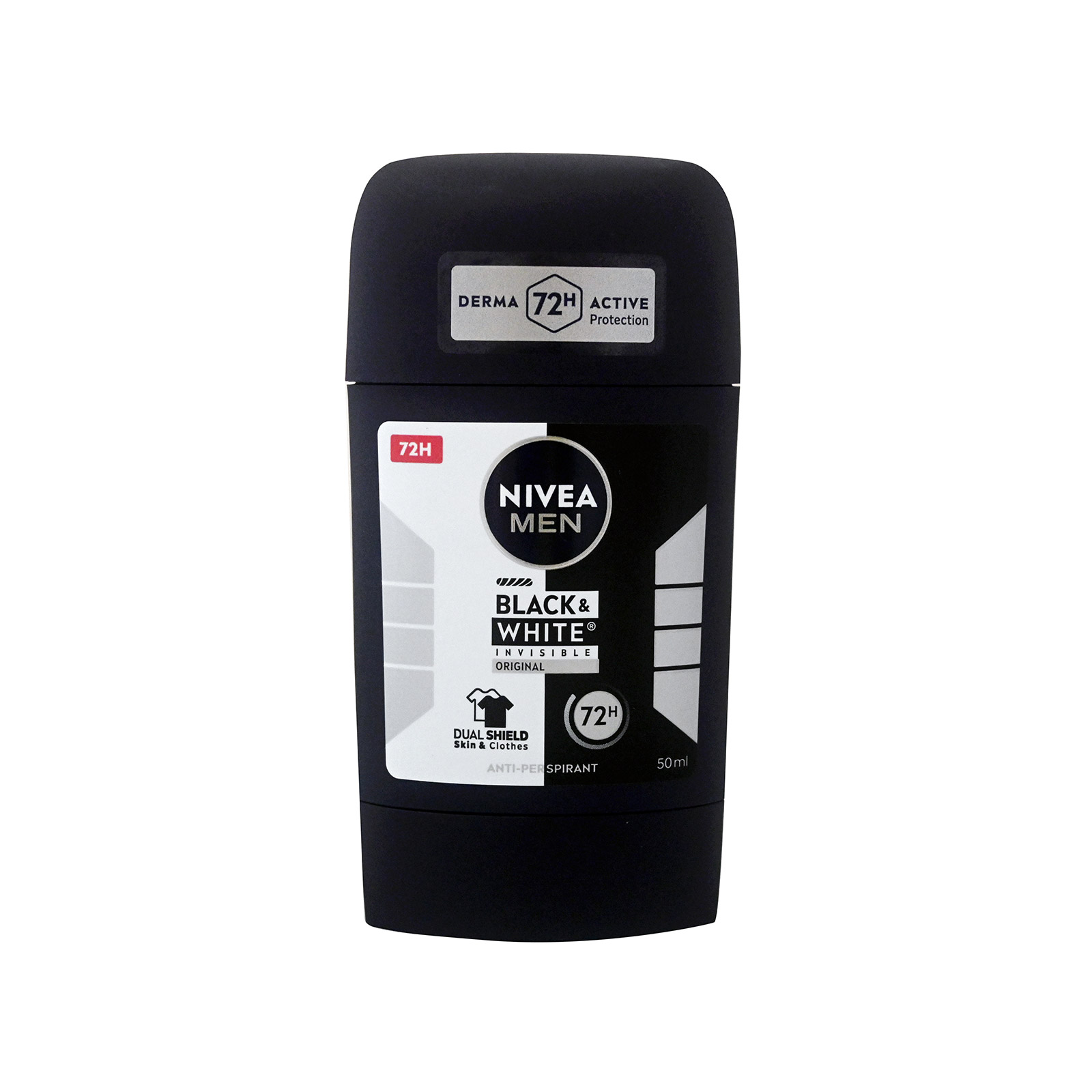 Nivea Men αποσμητικό stick black & white 50ml εικόνα 1