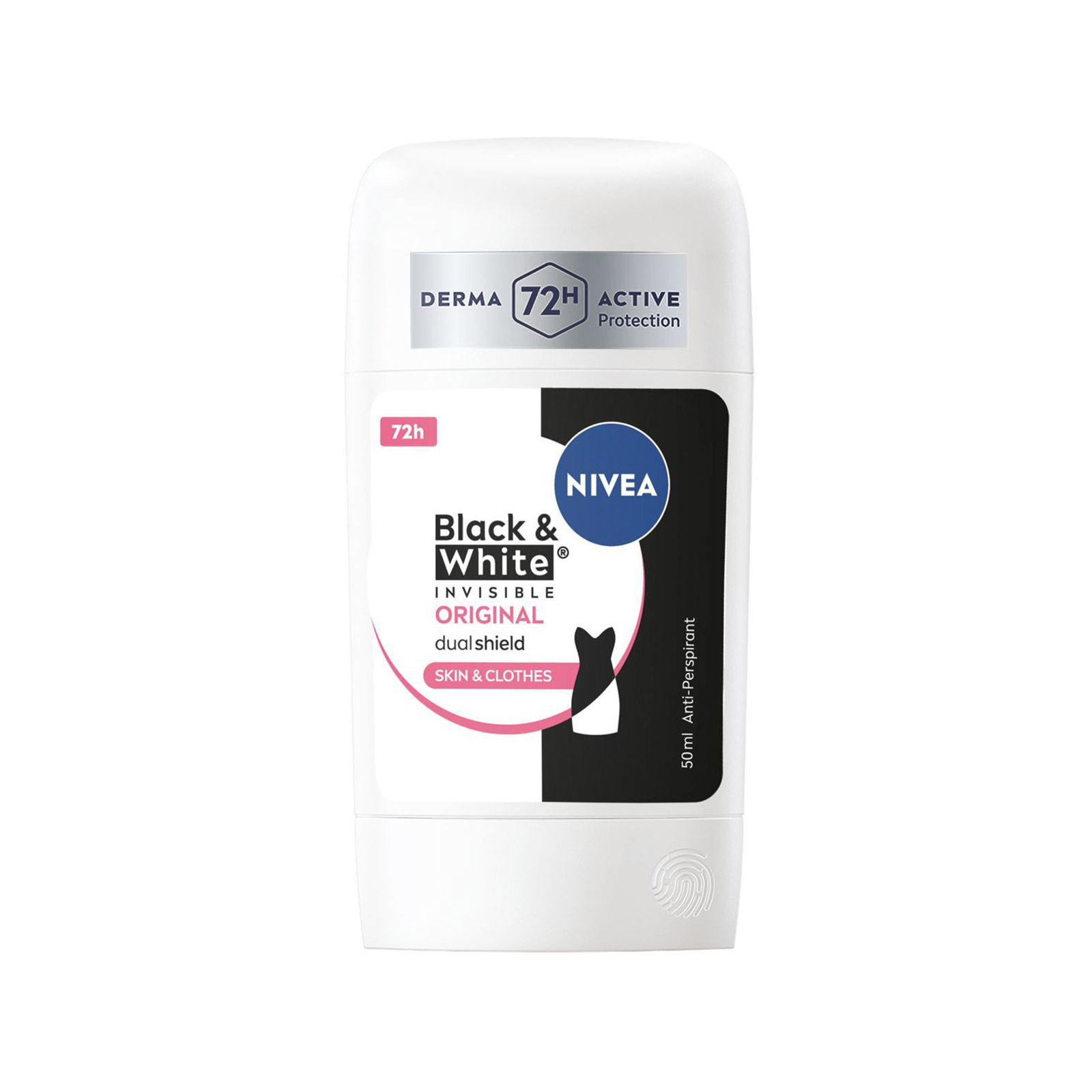 Nivea Black & White αποσμητικό roll on 50ml εικόνα 1
