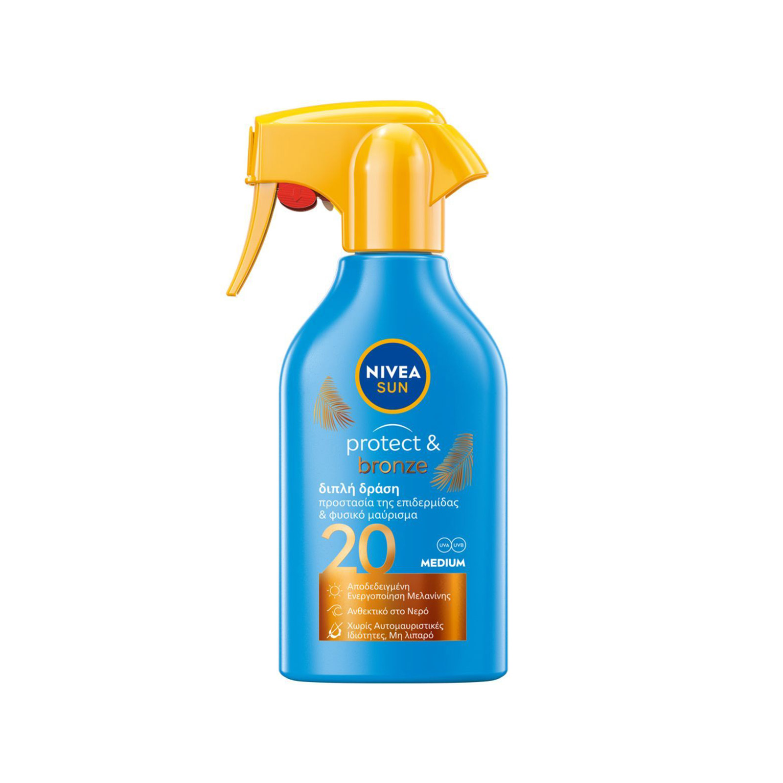 Nivea Sun Protect & Bronze αντηλιακό spray SPF20 250ml εικόνα 1
