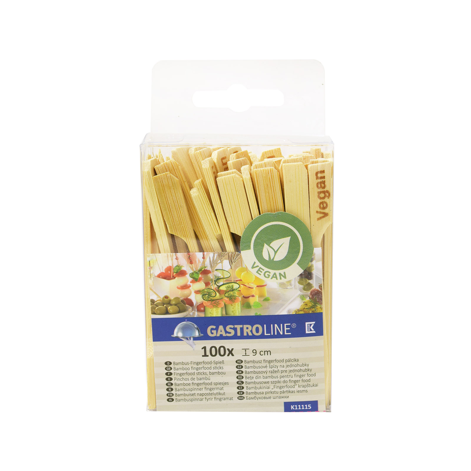 Gastroline Vegan οδοντογλυφίδες μπαμπού διακοσμητικές 100τεμ εικόνα 1