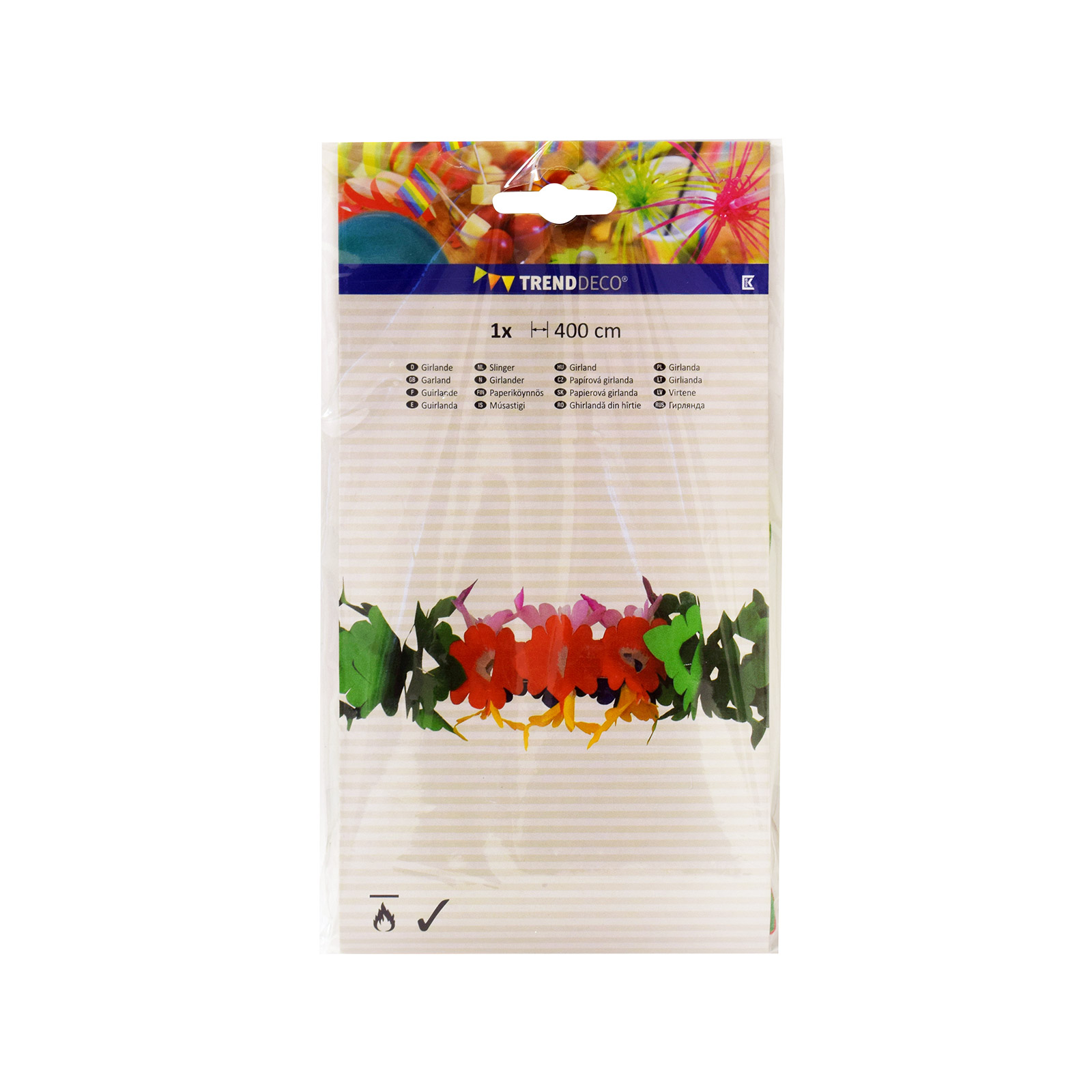 Trendeco Λουλούδια γιρλάντα 4 μέτρα εικόνα 1