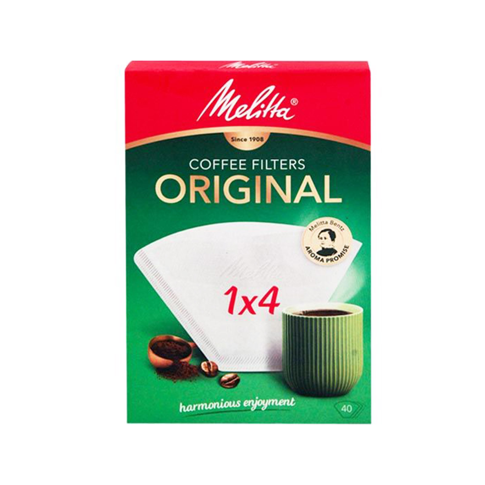 Melitta Original φίλτρα καφέ No.1x4 40τεμ εικόνα 1