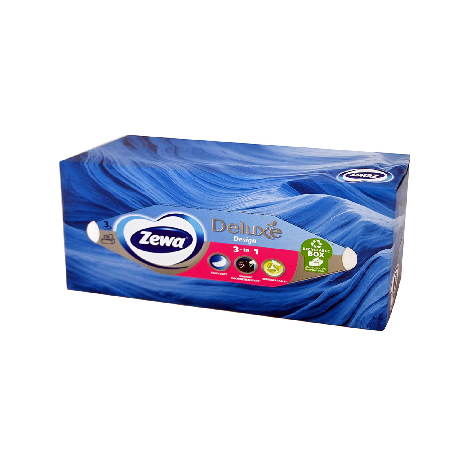 Zewa Deluxe tissues box 90 sheets 162g image 1