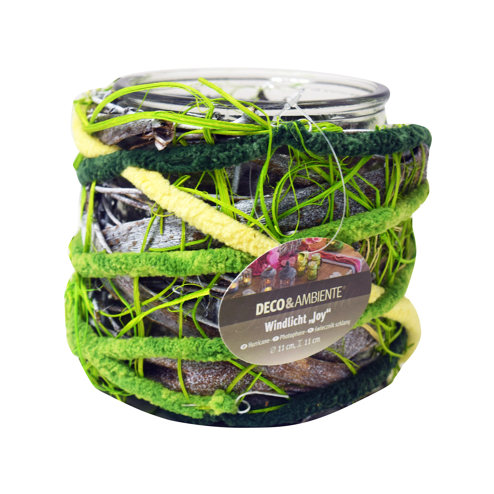 Deco & Ambiente V12427 φαναράκι γυάλινο εικόνα 1