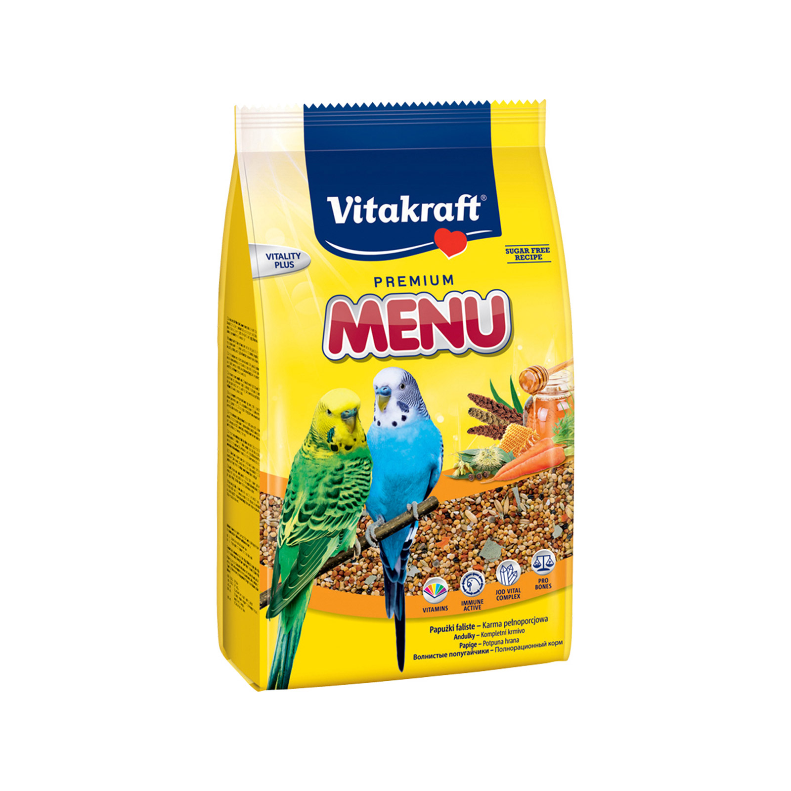 Vitakraft Premium Menu τροφή παπαγάλου με μέλι 500g εικόνα 1