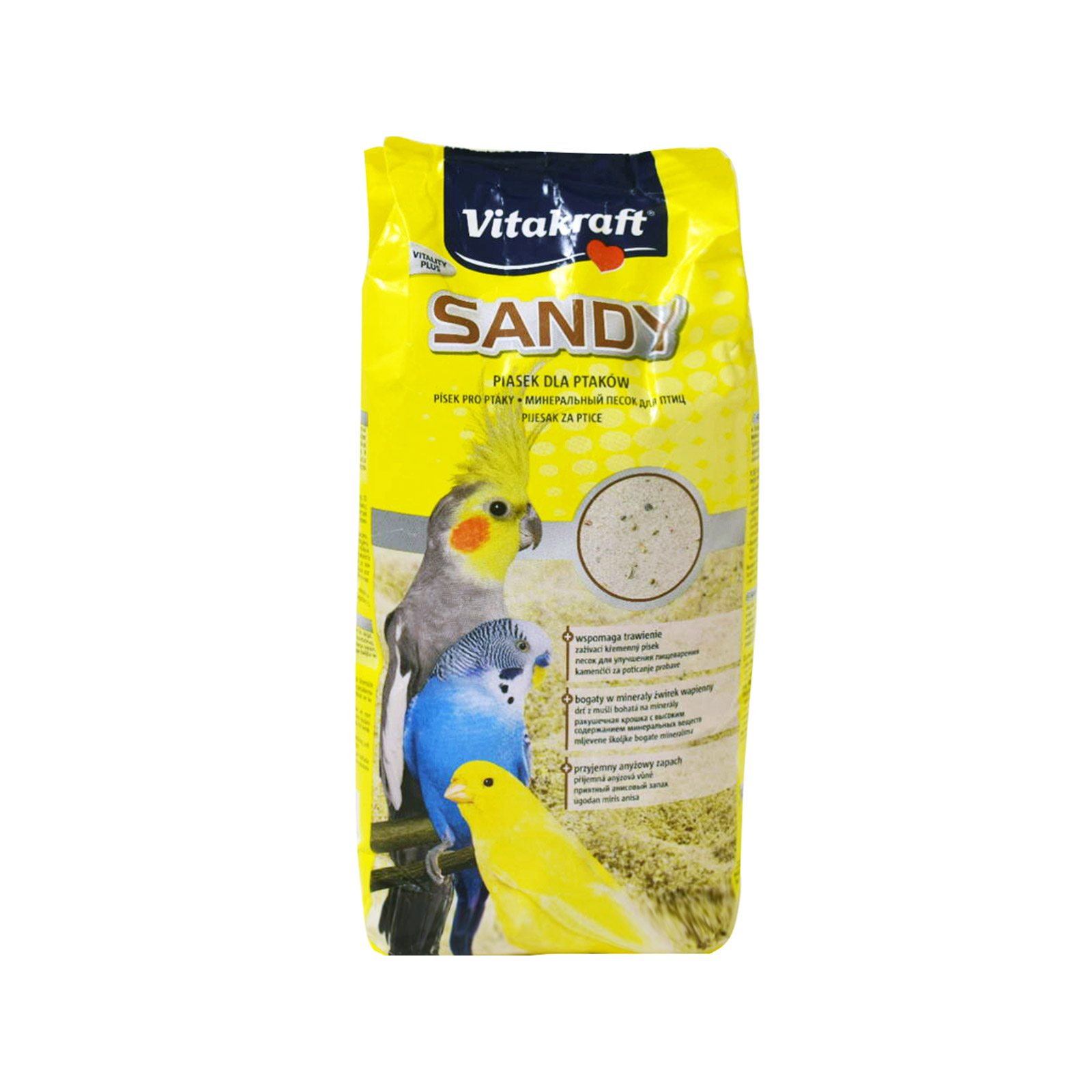 Vitakraft Sandy άμμος υγιεινής πτηνών 2.5kg εικόνα 1
