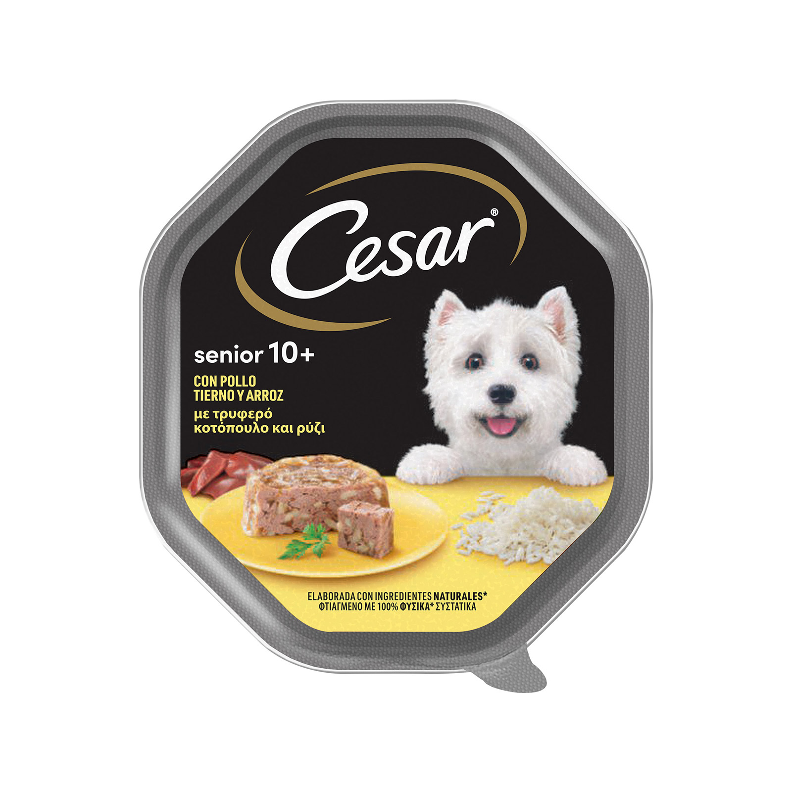 Cesar Senior 10+ τροφή σκύλου με κοτόπουλο & ρύζι 150g εικόνα 1