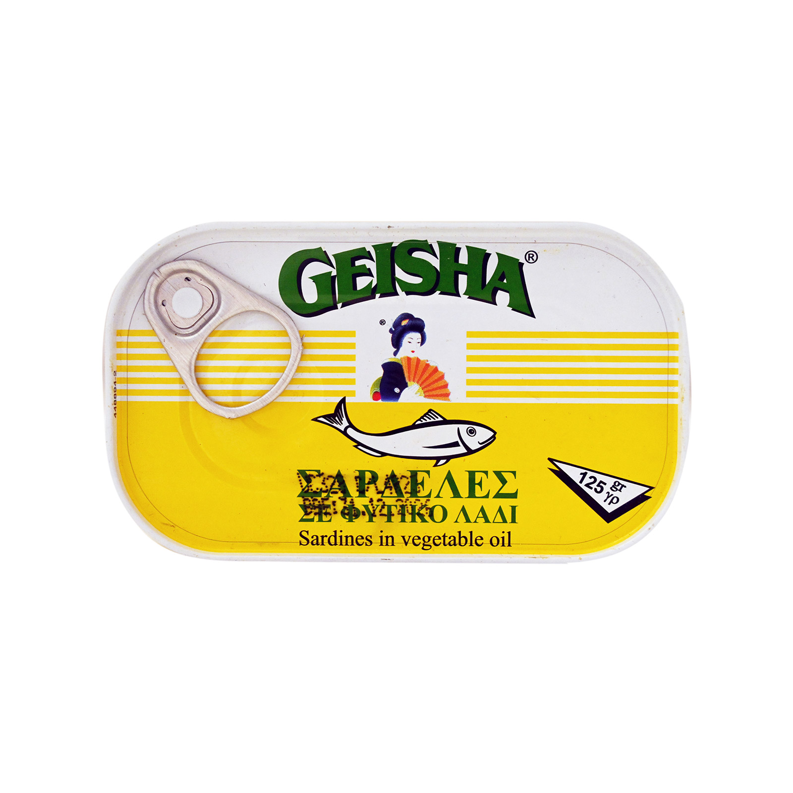 Geisha σαρδέλες σε ηλιέλαιο 125g (στραγγισμένο βάρος 88g) εικόνα 1