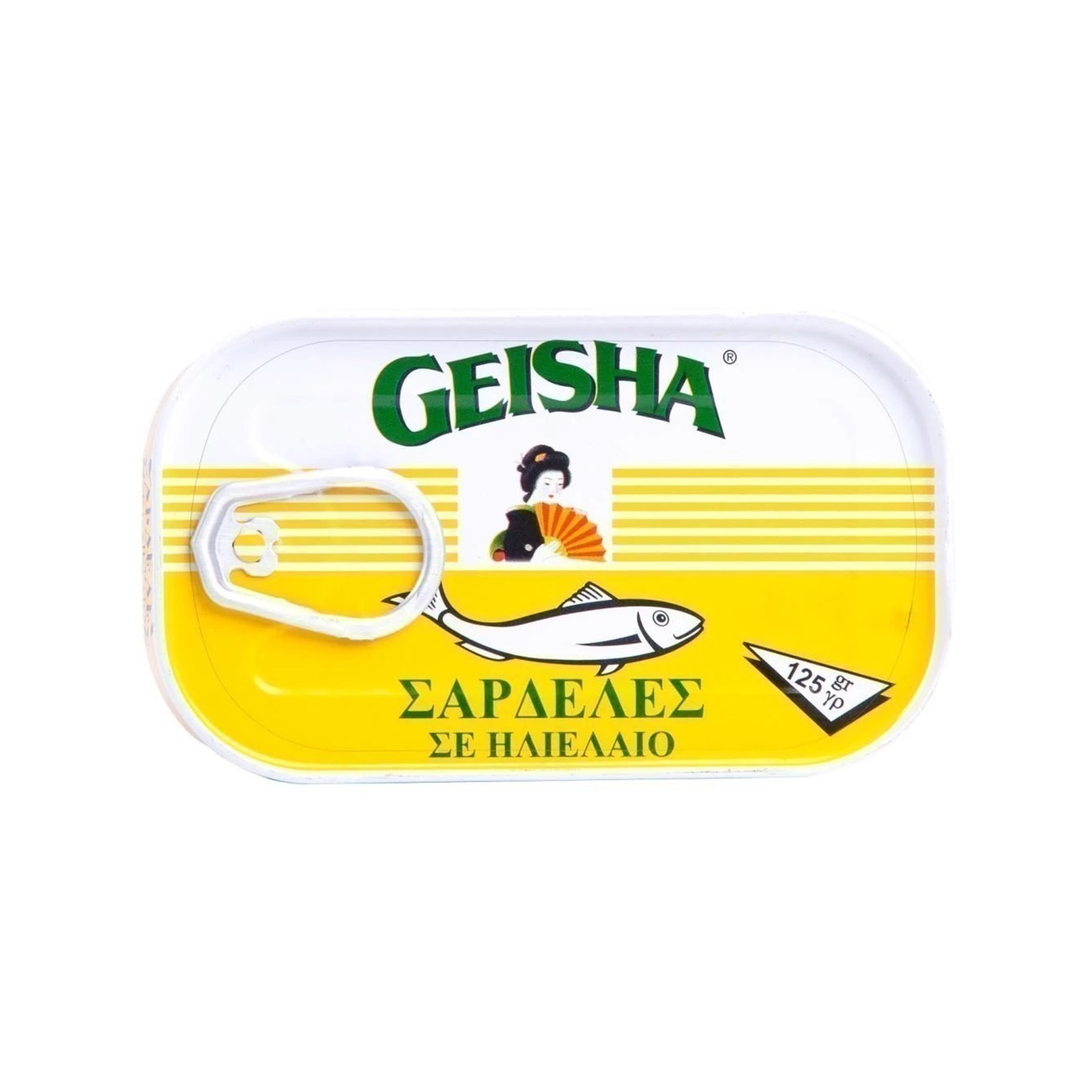 Geisha σαρδέλες σε ηλιέλαιο 125g (στραγγισμένο βάρος 88g) εικόνα 1