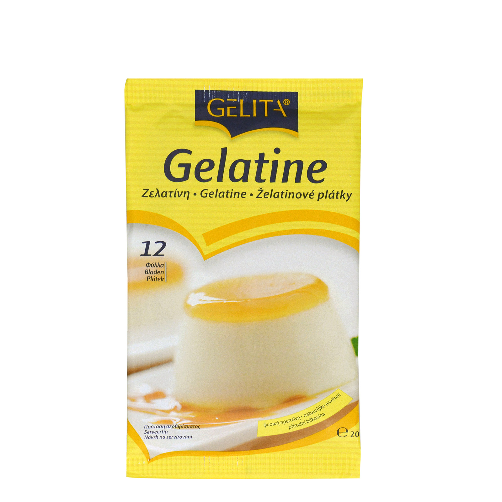 Gelita ζελατίνη φύλλα 12τεμ εικόνα 1