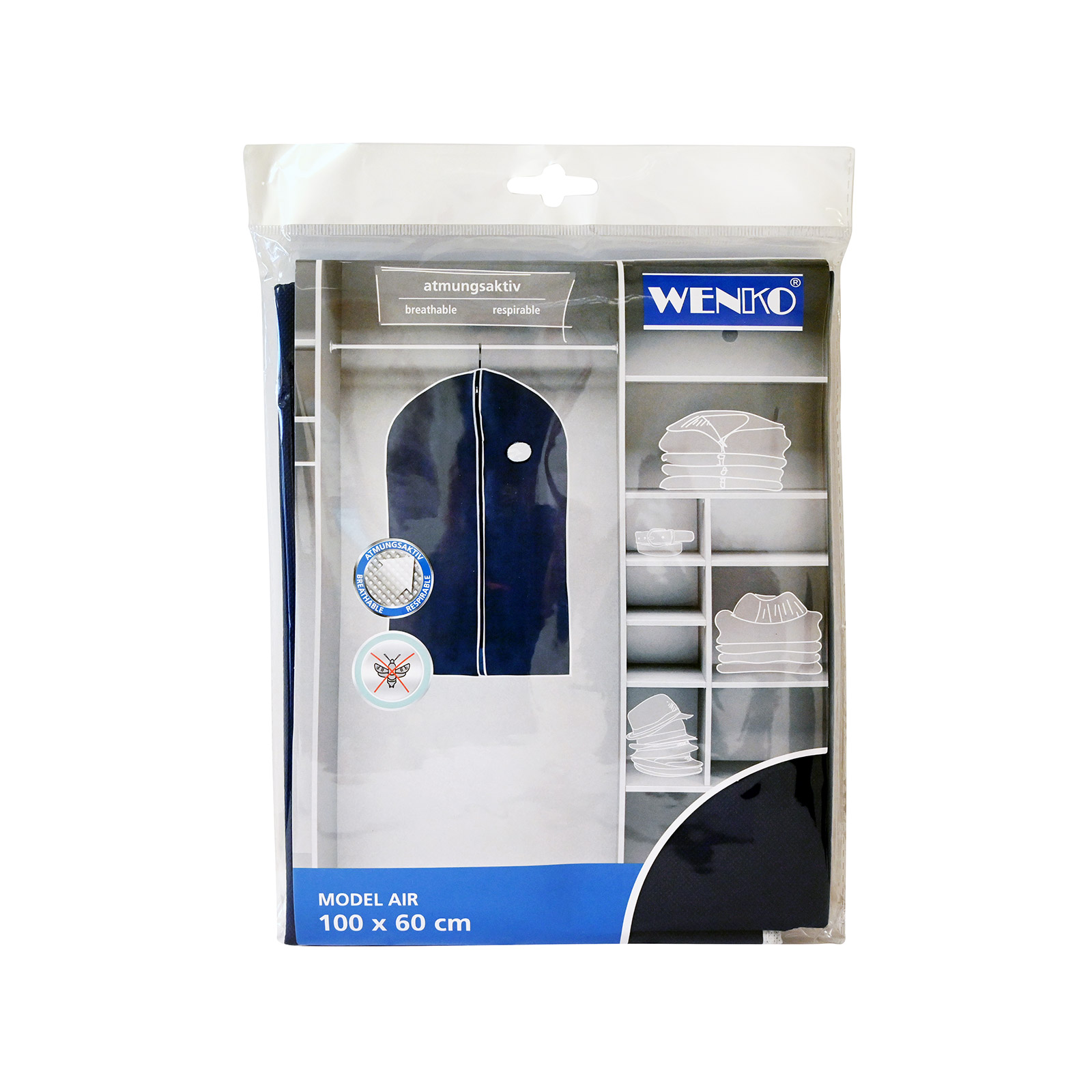 Wenko 37926312 model air θήκη φύλαξης κοστουμιού 60x100 εικόνα 1