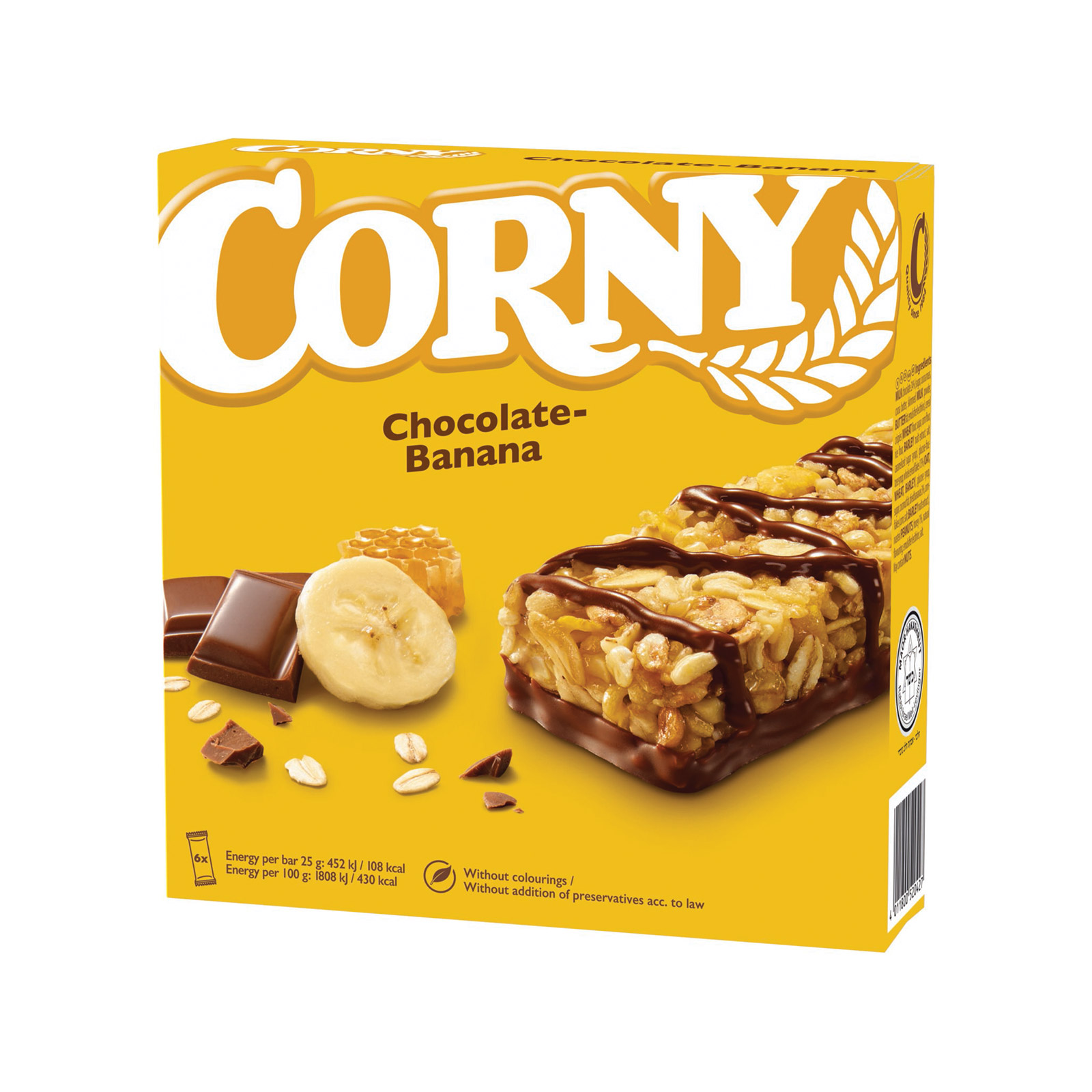 Corny μπάρα chocolate - banana 6x25g εικόνα 1