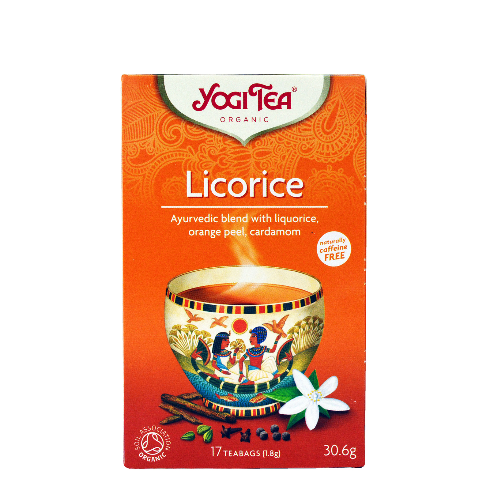 Yogi Tea Licorice αφέψημα liquorice, orange peel, cardamon 17φακ εικόνα 1