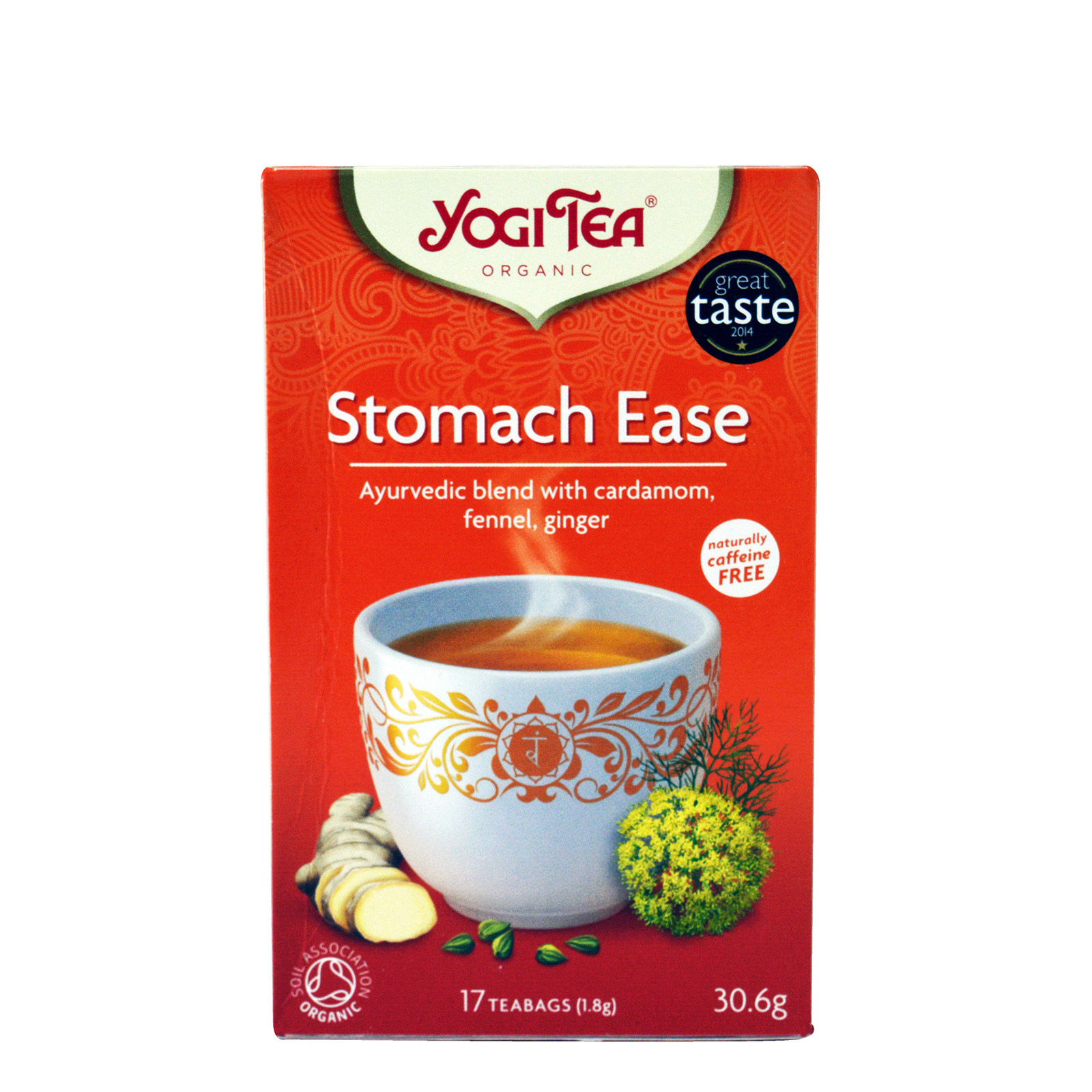 Yogi Tea Stomach ease αφέψημα cardamom, fennel, ginger 17φακ εικόνα 1