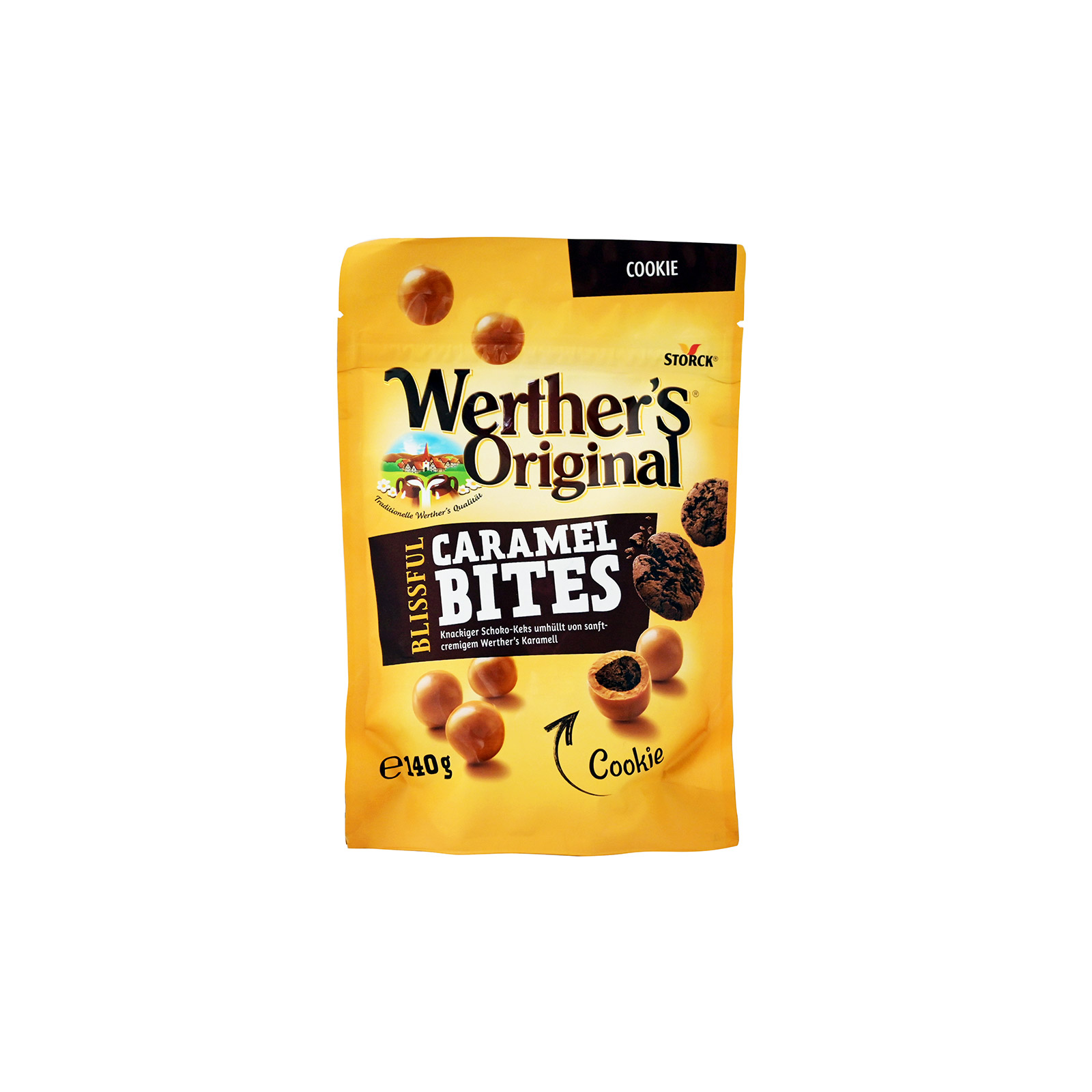 Werther's Caramel bites καραμέλες cookie 140g εικόνα 1