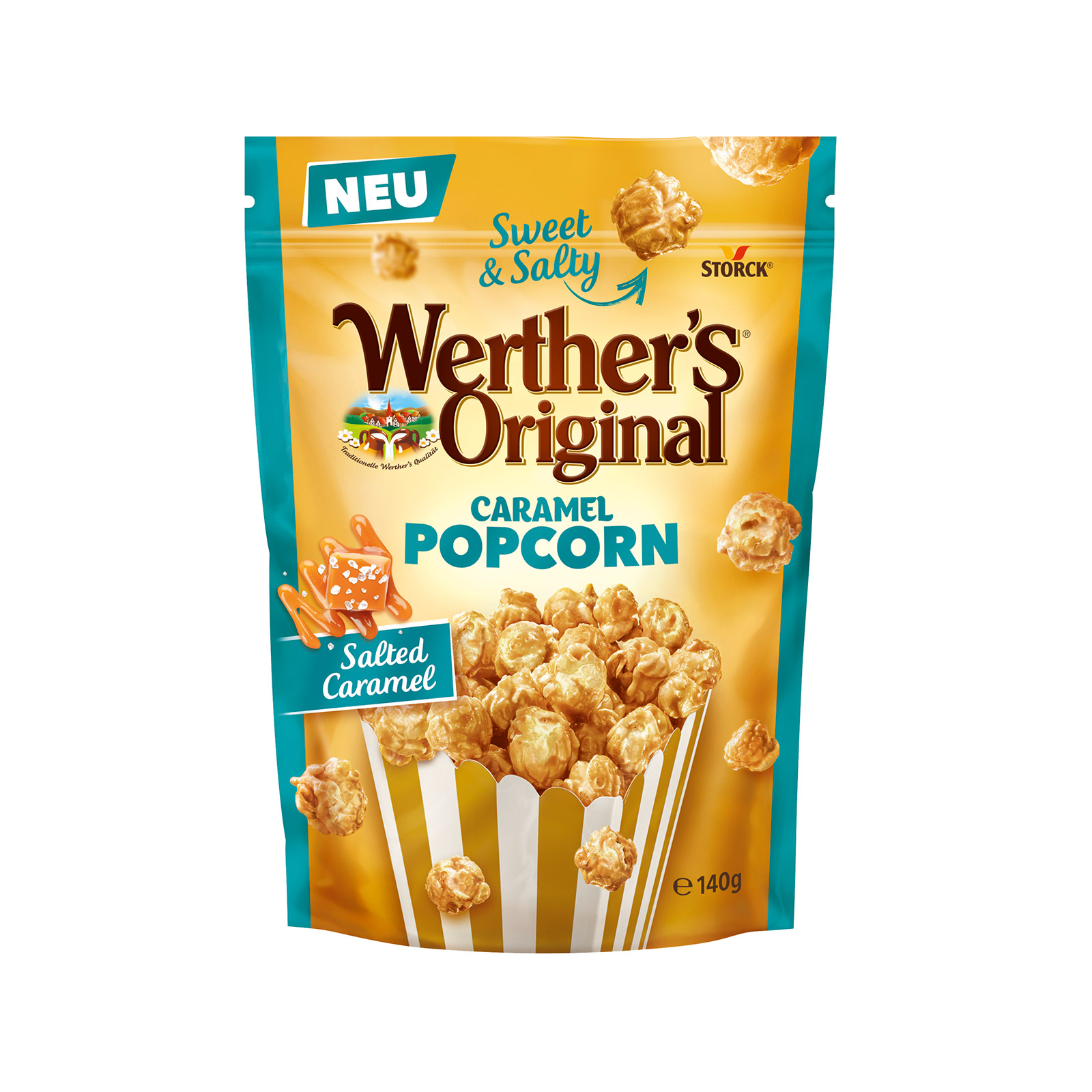 Werther's ποπ κορν καραμελωμενο 140g εικόνα 1