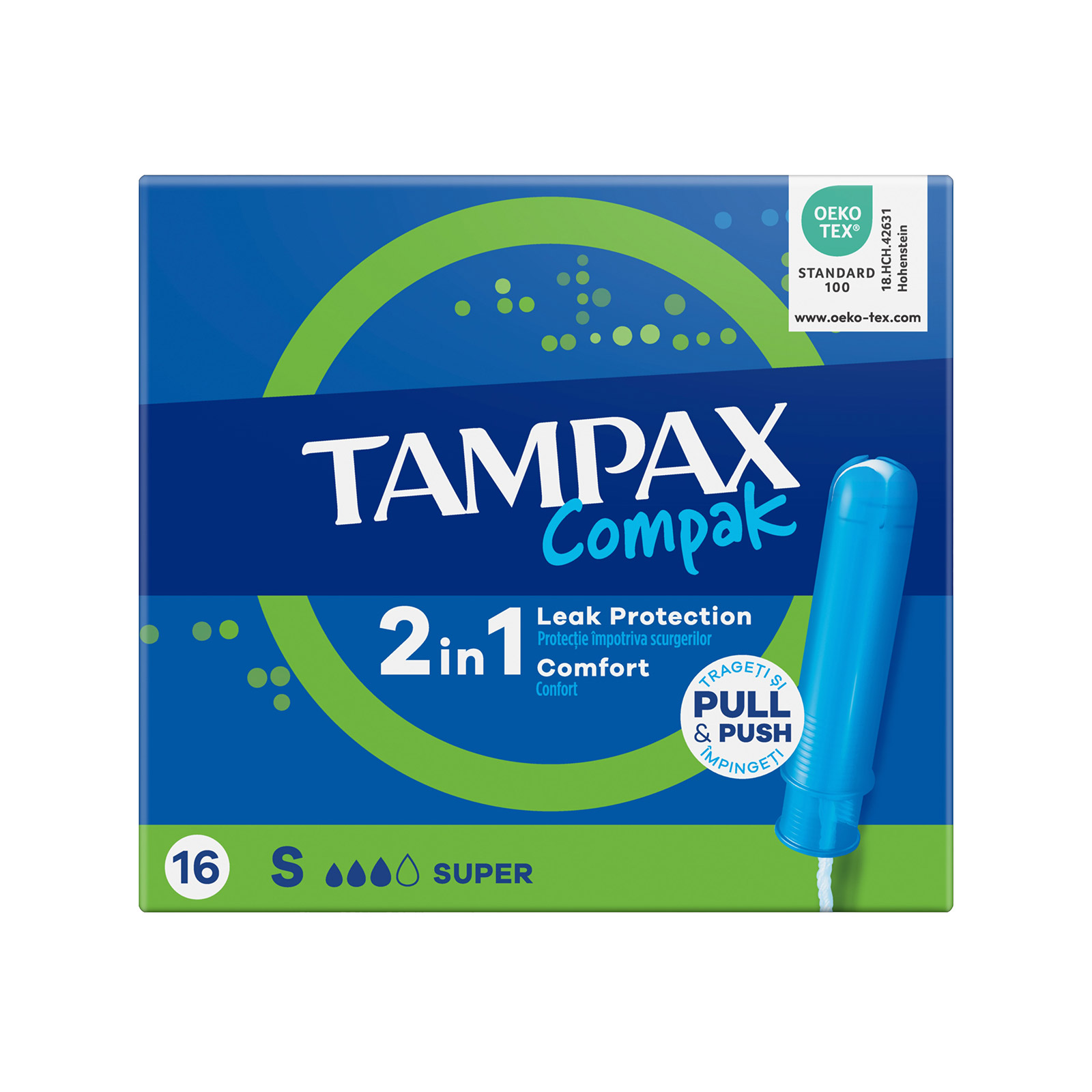Tampax Compak ταμπόν super 16τεμ εικόνα 1