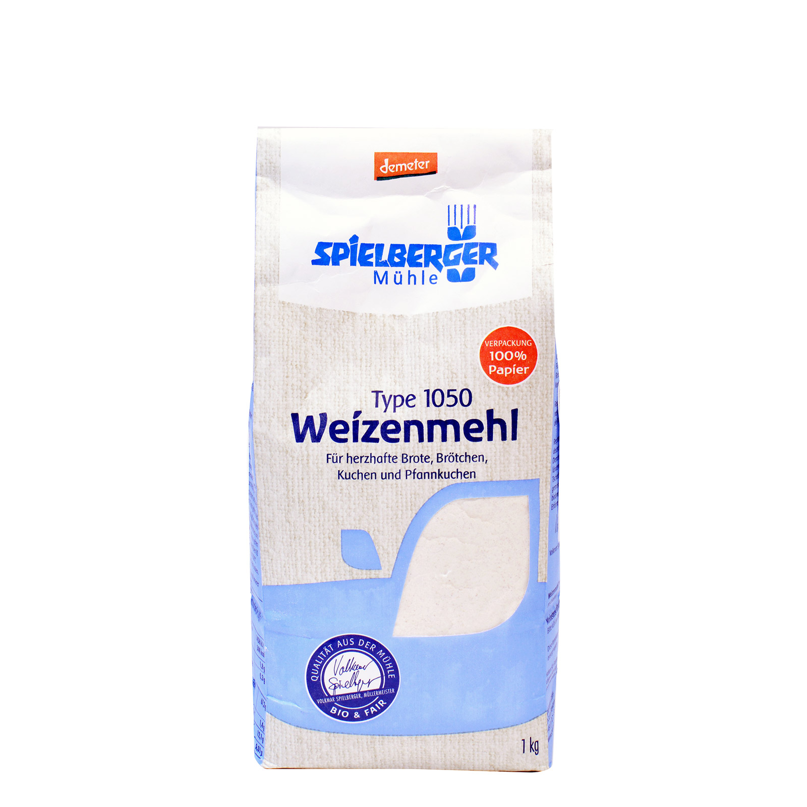 Demeter αλεύρι σίτου τύπου 1050 1000g εικόνα 1