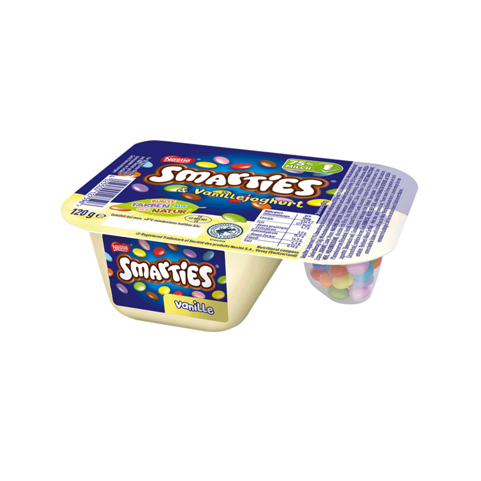 Smarties επιδόρπιο γιαουρτιού με άρωμα βανίλιας 120g εικόνα 1